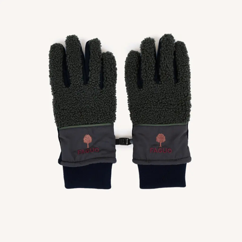 FAGUO -  GANTS SHERPA VERT FONCÉ -  Klubb