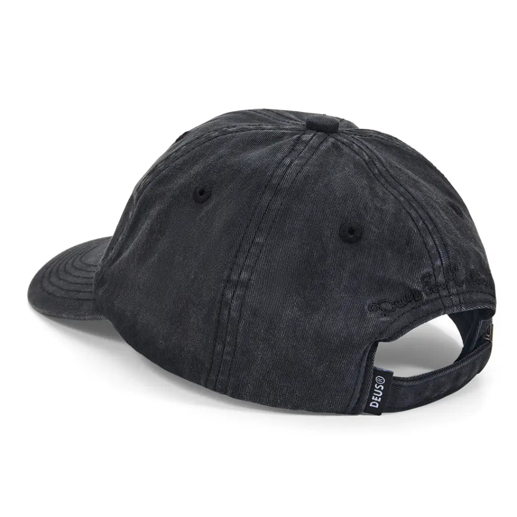DEUS EX MACHINA -  GARMENT DYED DAD CAP BLACK -  Klubb