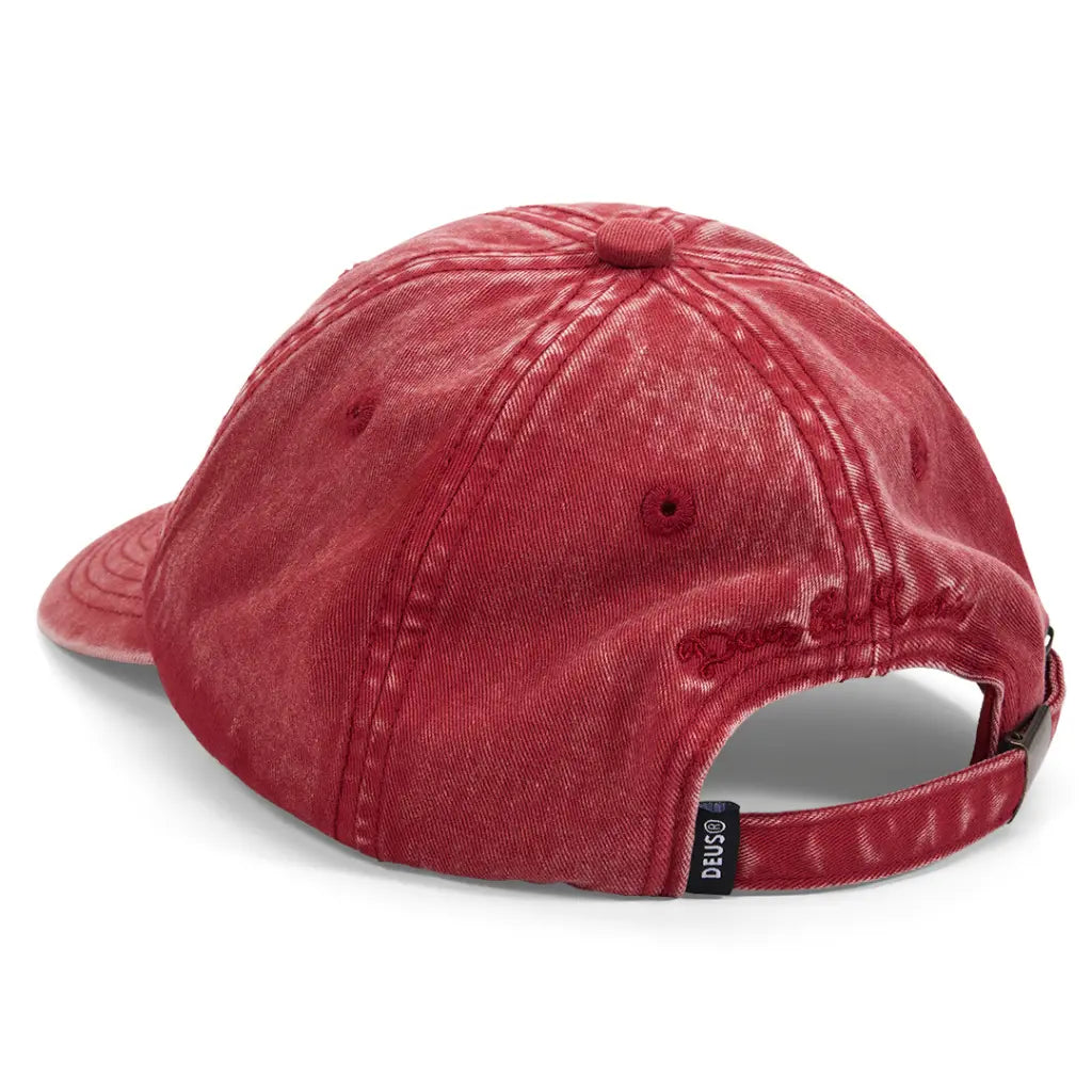 DEUS EX MACHINA -  GARMENT DYED DAD CAP RED -  Klubb