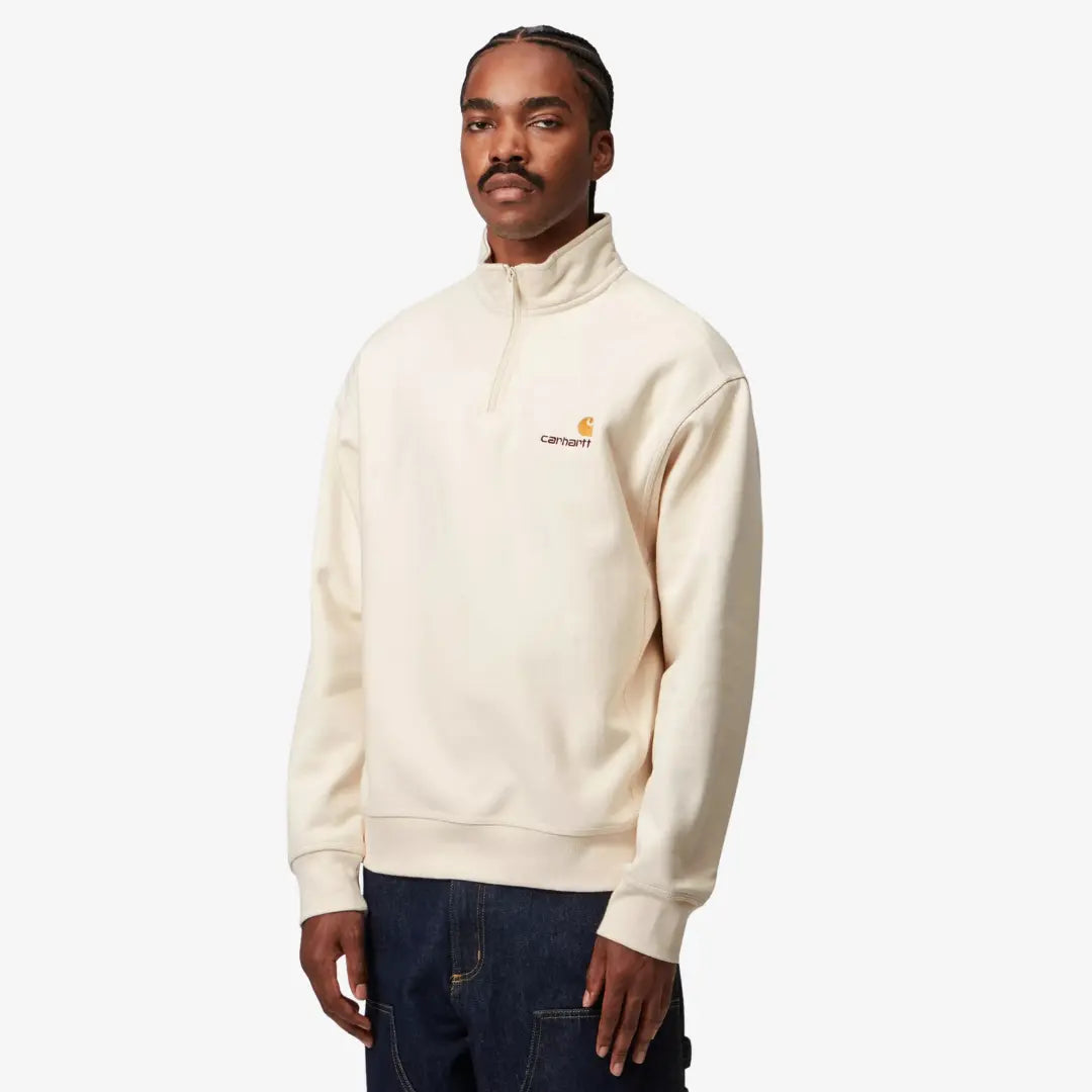 Half Zip American Script - Natural - Carhartt WIP - détail 3