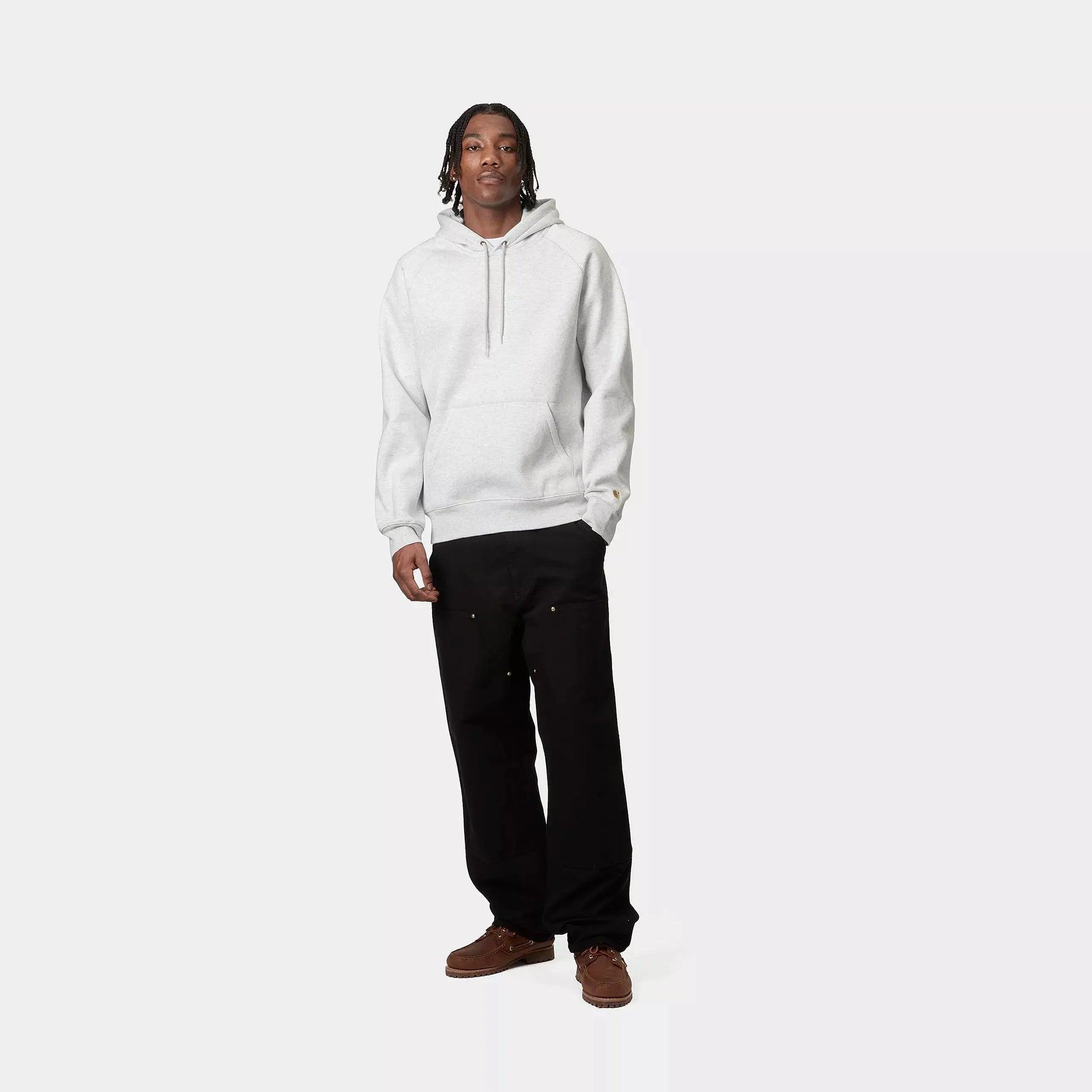CARHARTT WIP -  HOODIE CHASE - ASH HEATHER -  Klubb