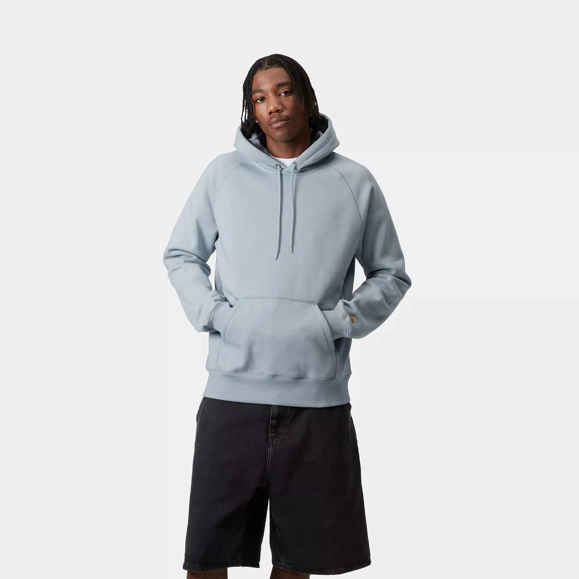 CARHARTT WIP -  HOODIE CHASE - FROSTED BLUE -  Klubb