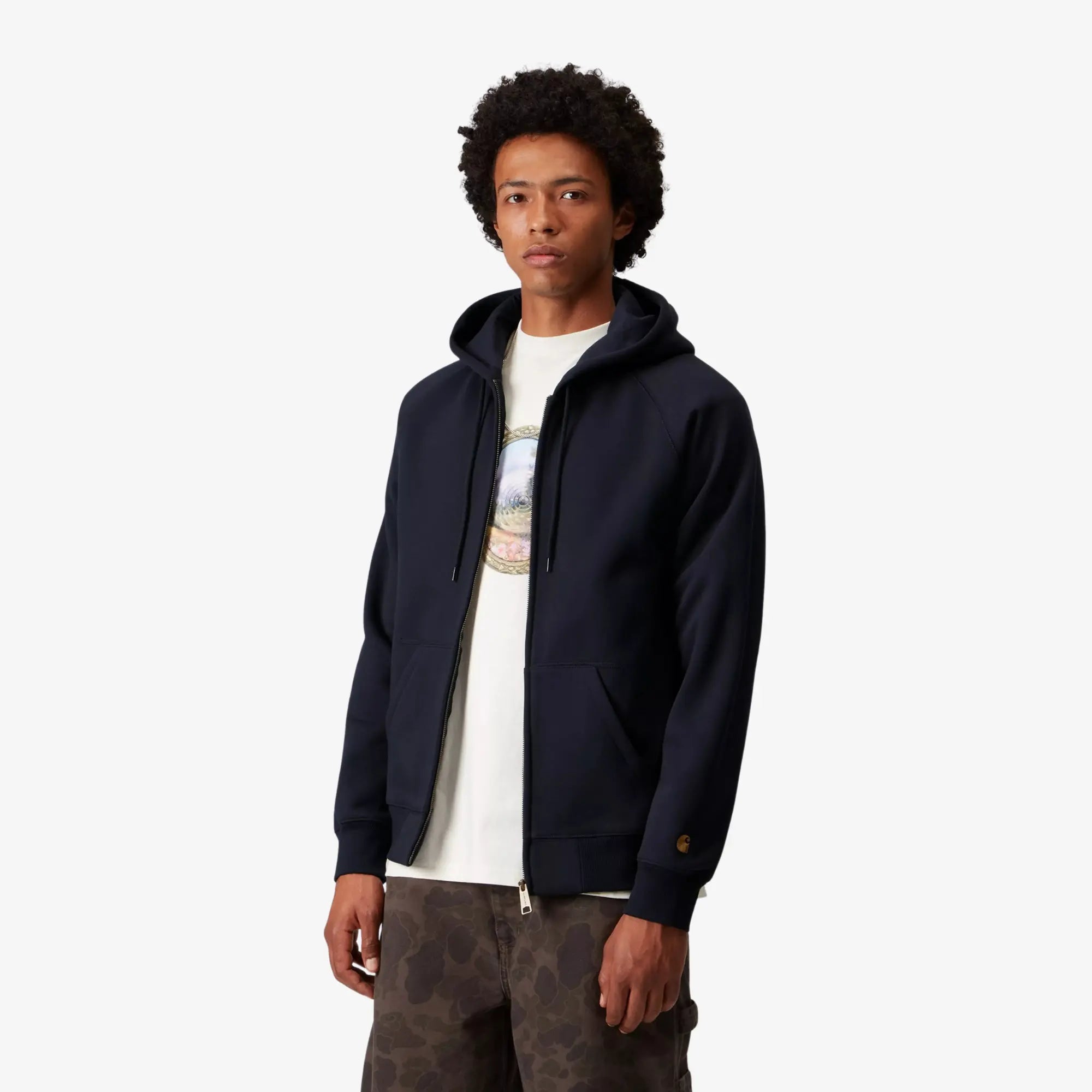 HOODIE CHASE JACKET - DARK NAVY