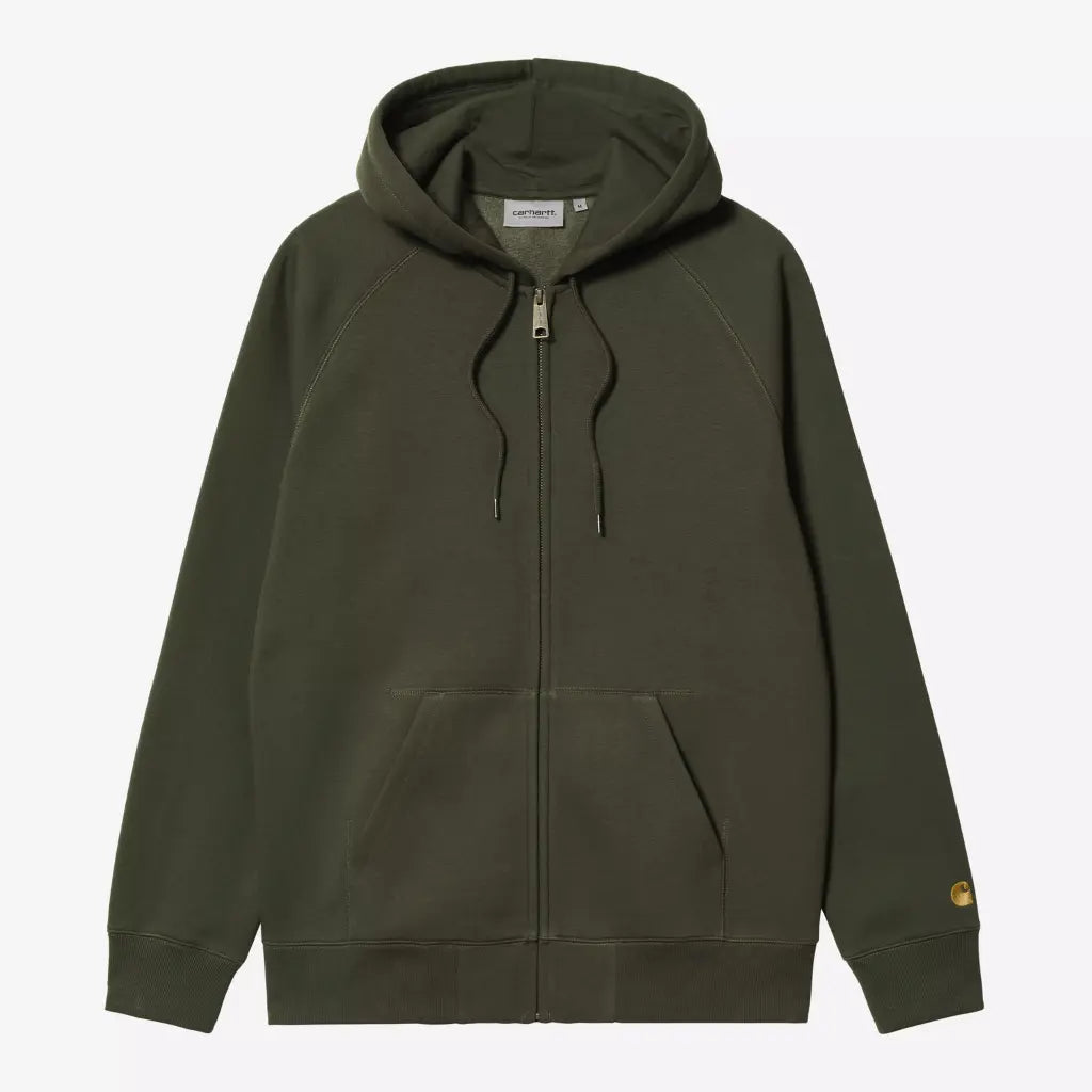 CARHARTT WIP -  HOODIE CHASE JACKET - OLIVE -  Klubb