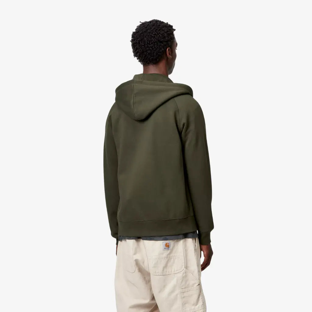 CARHARTT WIP -  HOODIE CHASE JACKET - OLIVE -  Klubb