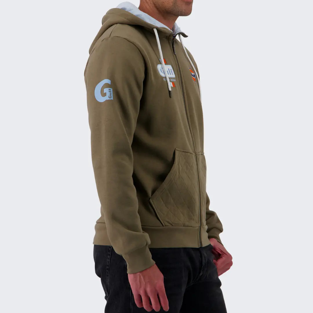 Hoodie Gulf Bold Full Zip - Kaki - Gulf - détail 4