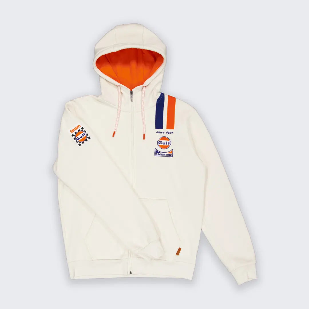 Hoodie Gulf Legend Full Zip - Ecru - Gulf - détail 3