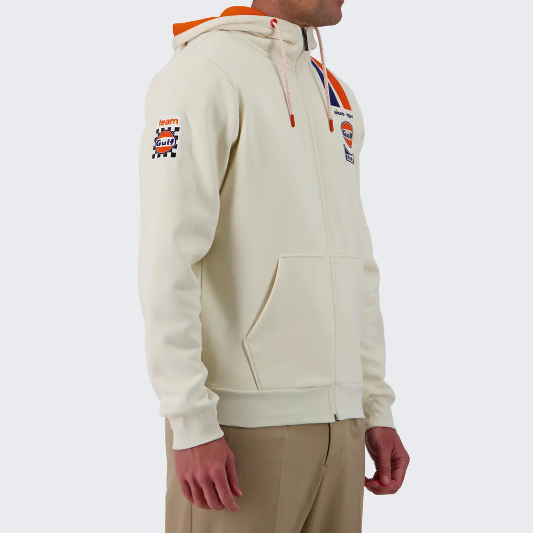 Hoodie Gulf Legend Full Zip - Ecru - Gulf - détail 4
