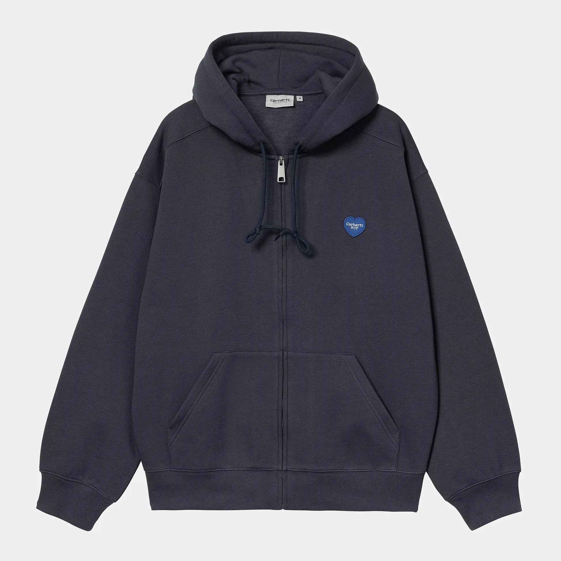 CARHARTT WIP -  HOODIE JACKET HEART II HARTT BLEU -  Klubb