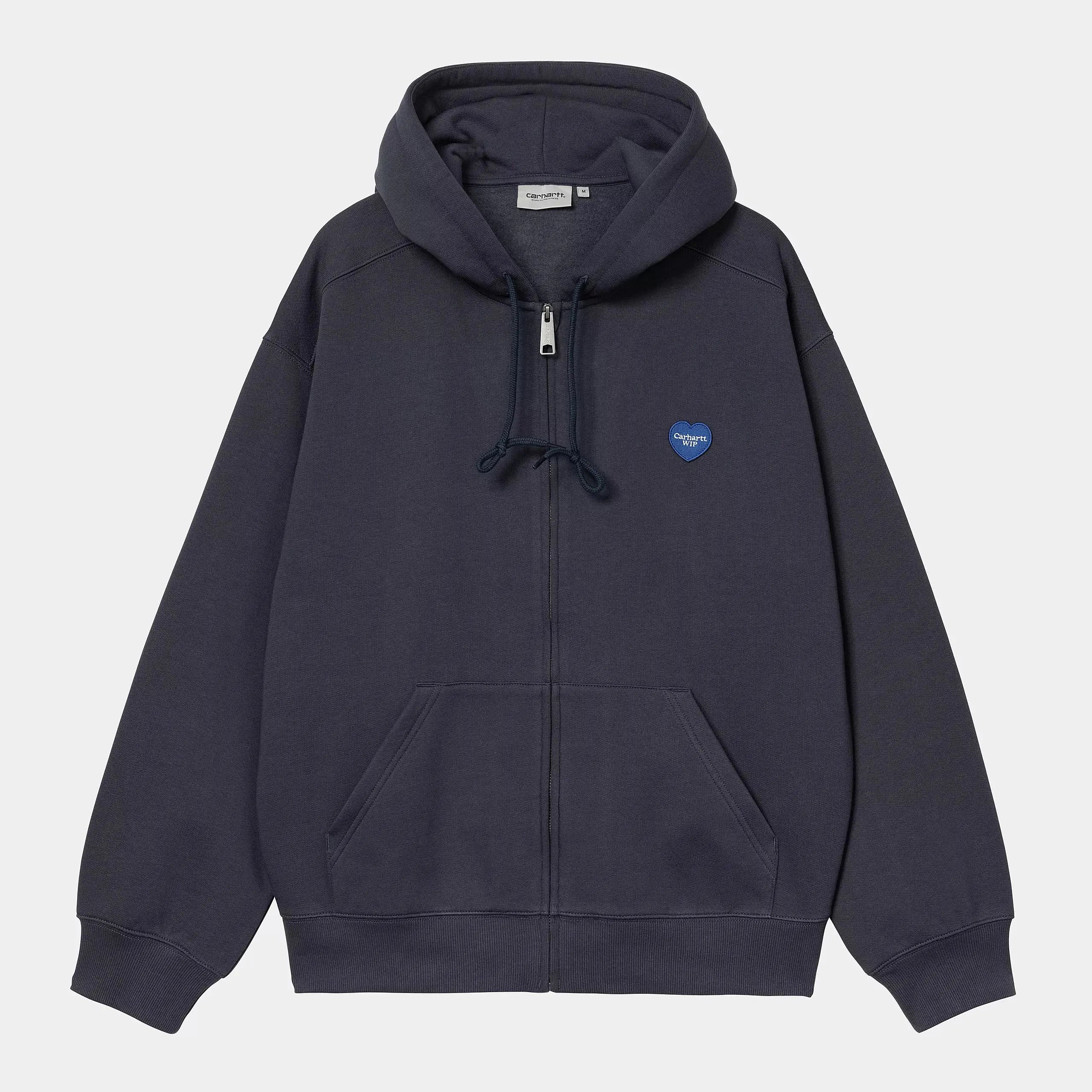 CARHARTT WIP -  HOODIE JACKET HEART II HARTT BLEU -  Klubb
