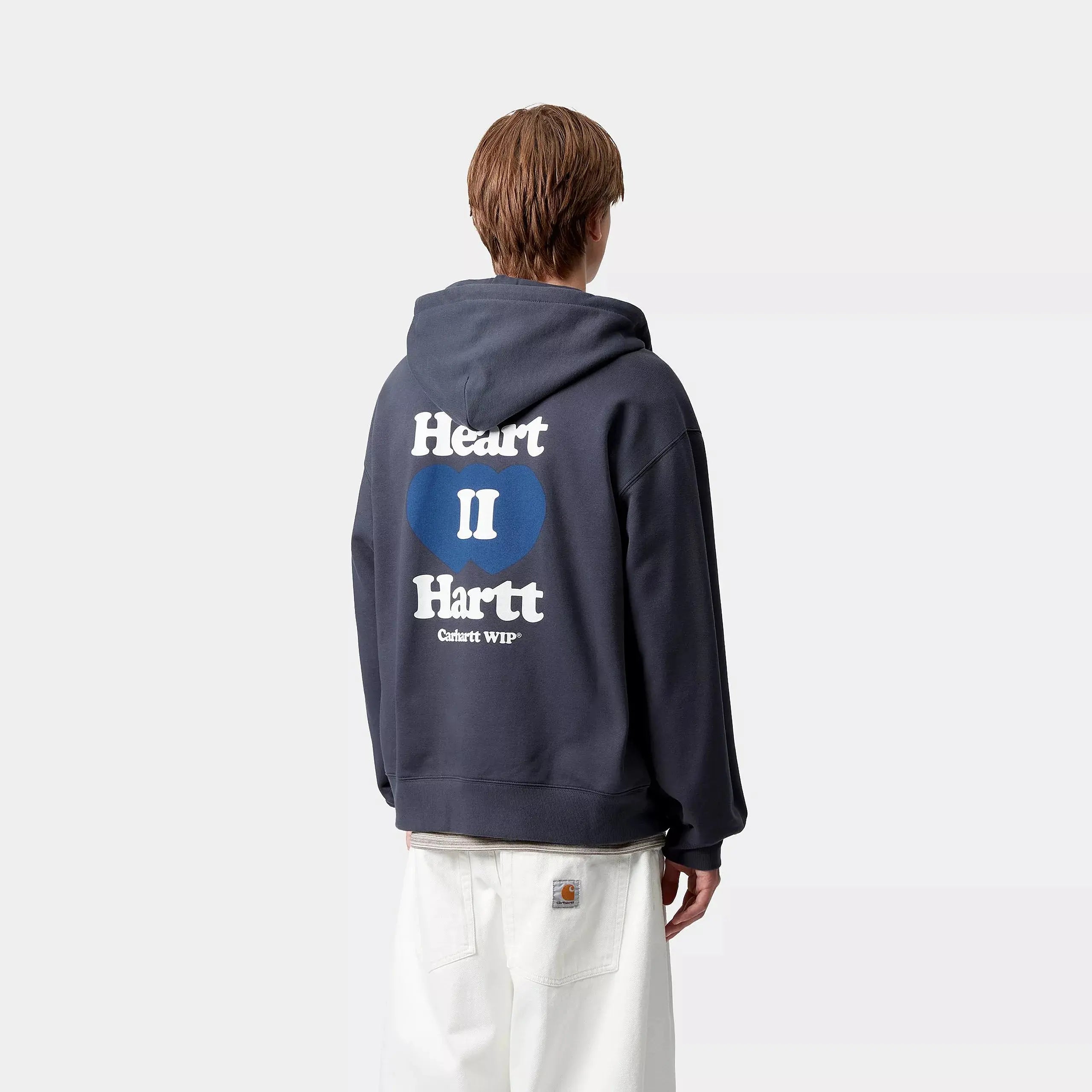 CARHARTT WIP -  HOODIE JACKET HEART II HARTT BLEU -  Klubb