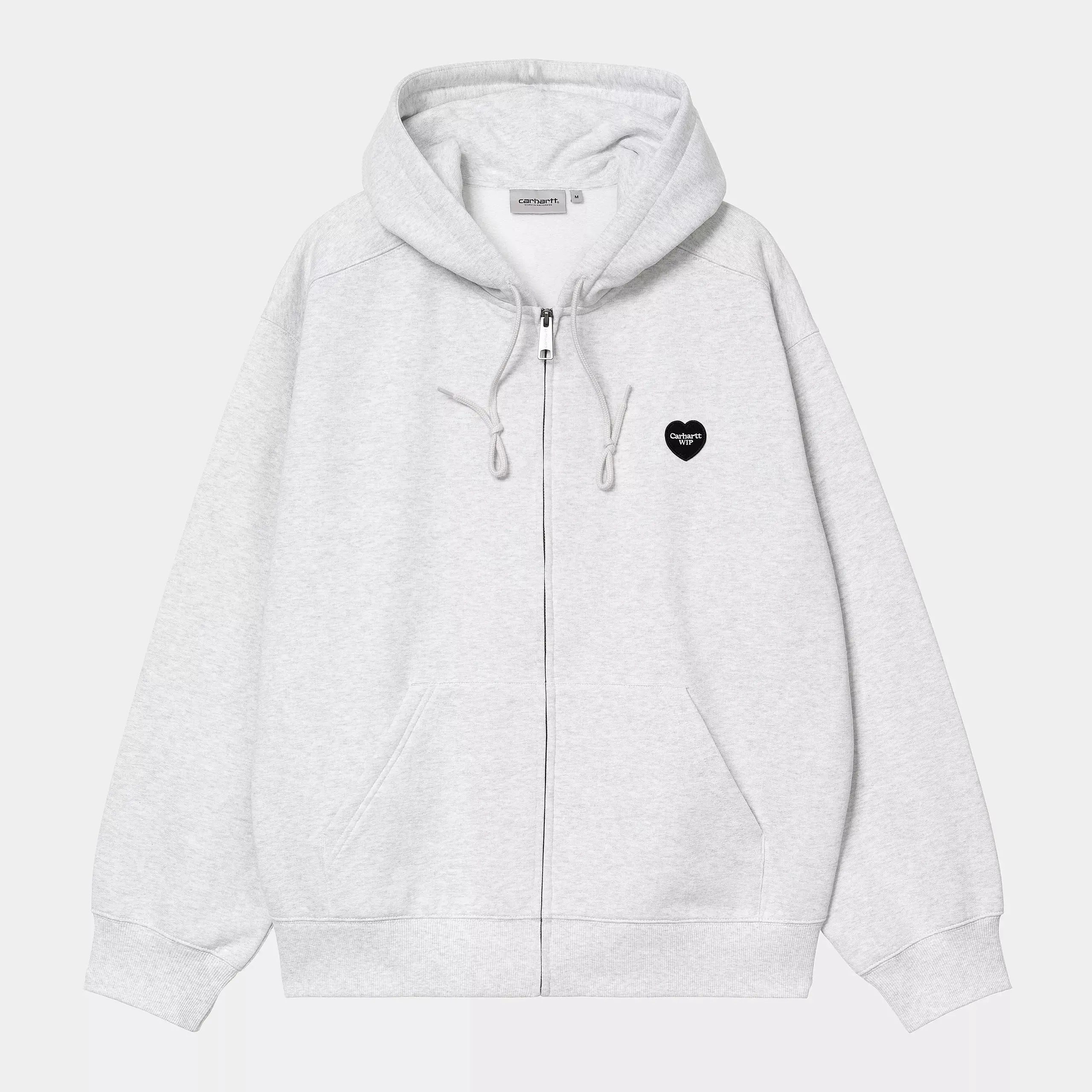 CARHARTT WIP -  HOODIE JACKET HEART II HARTT GRIS -  Klubb