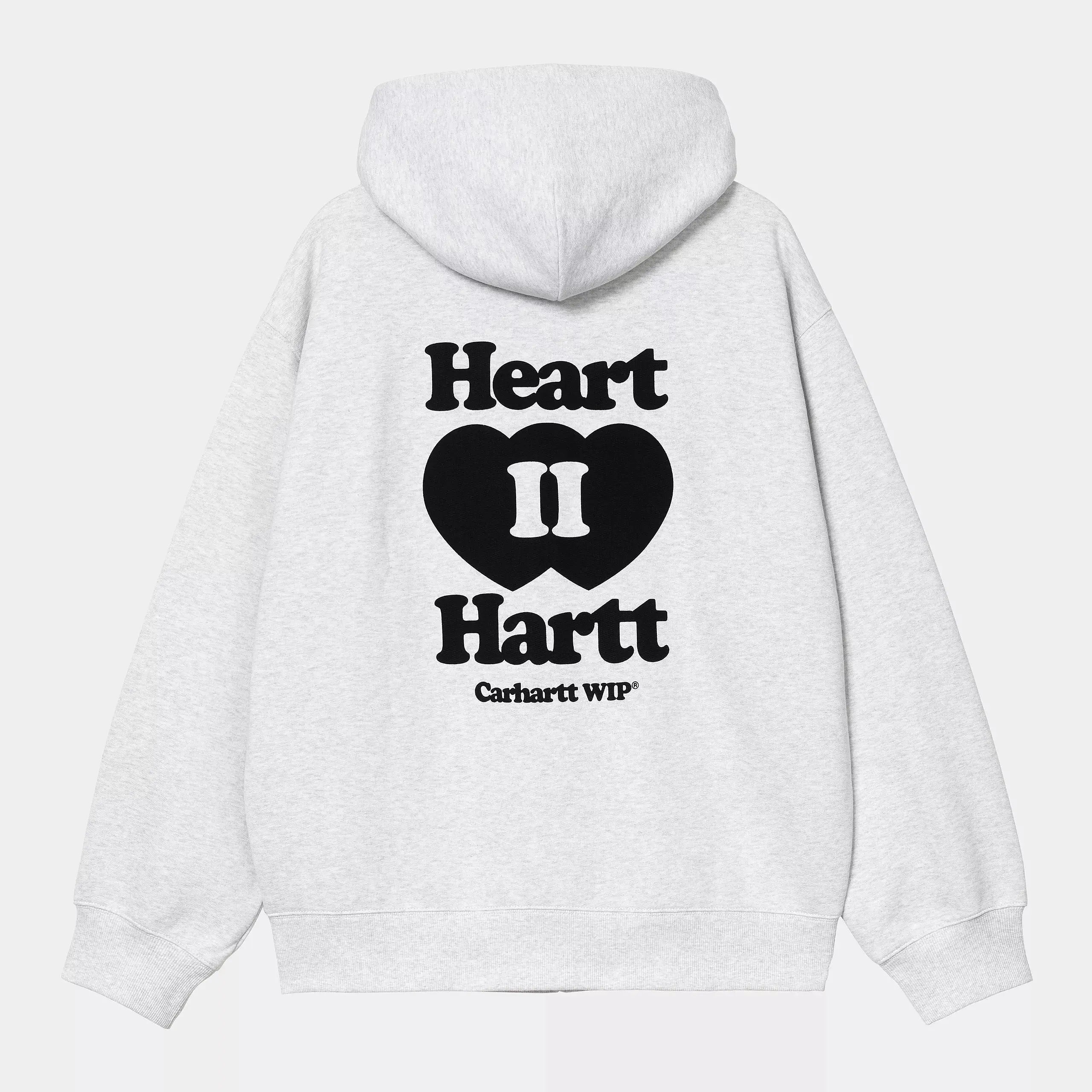 CARHARTT WIP -  HOODIE JACKET HEART II HARTT GRIS -  Klubb