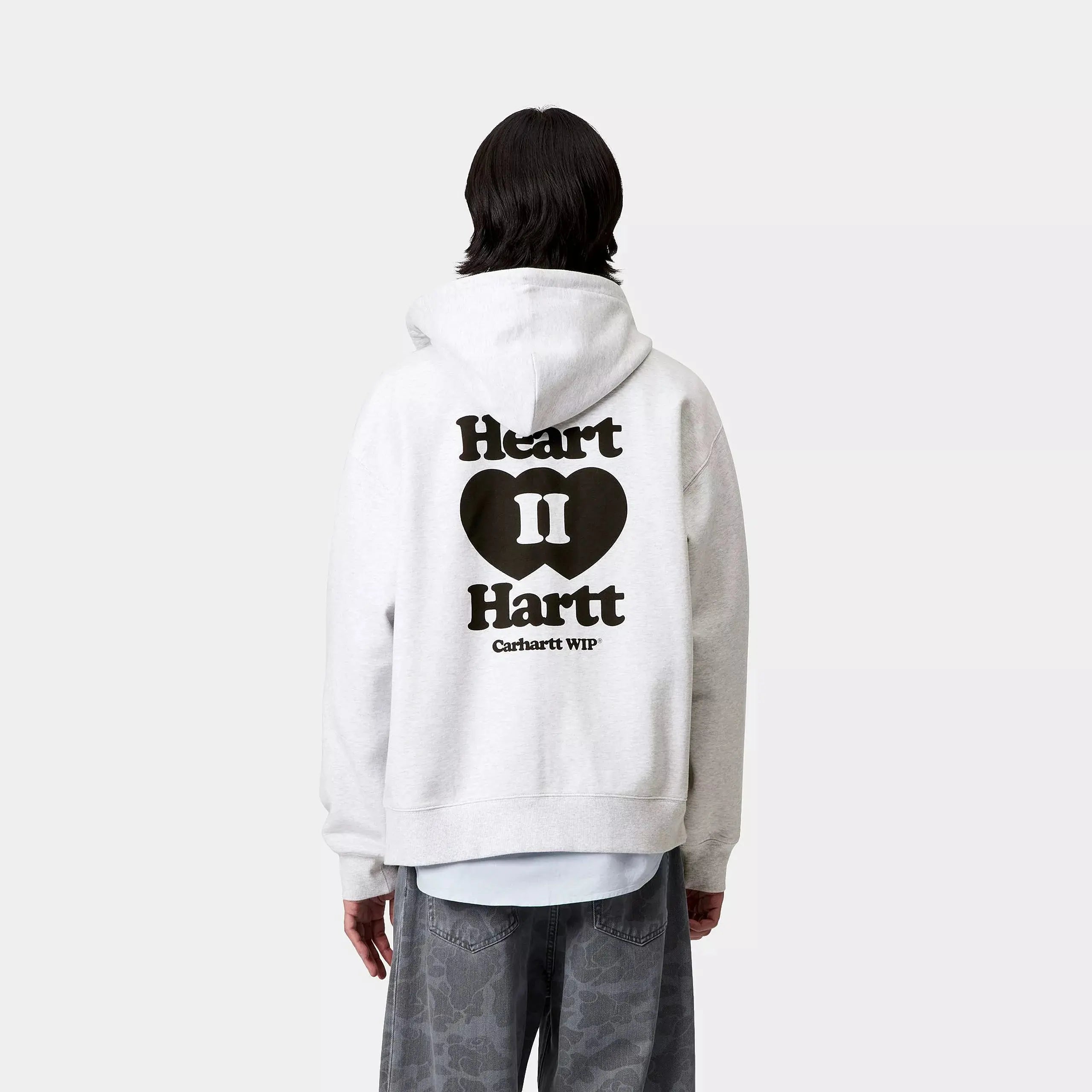 CARHARTT WIP -  HOODIE JACKET HEART II HARTT GRIS -  Klubb