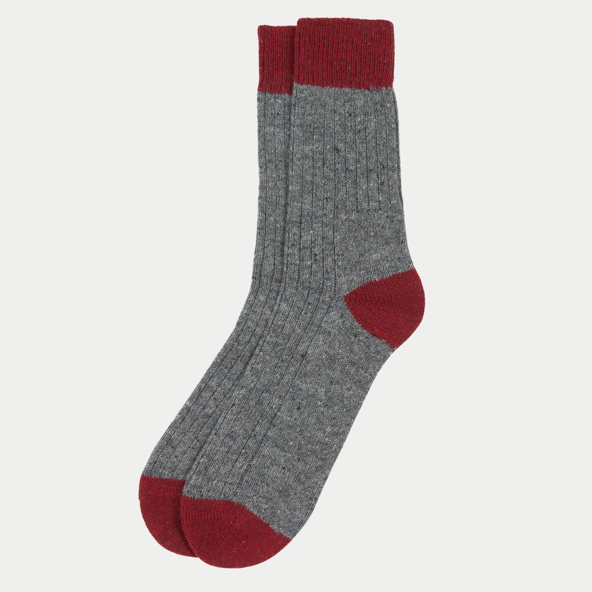 Chaussettes Houghton - Gris & Rouge