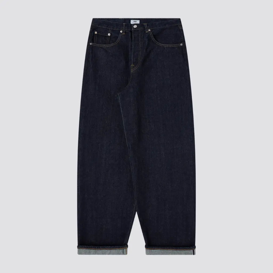 JEAN SELVEDGE WIDE PANT BLUE RINSED