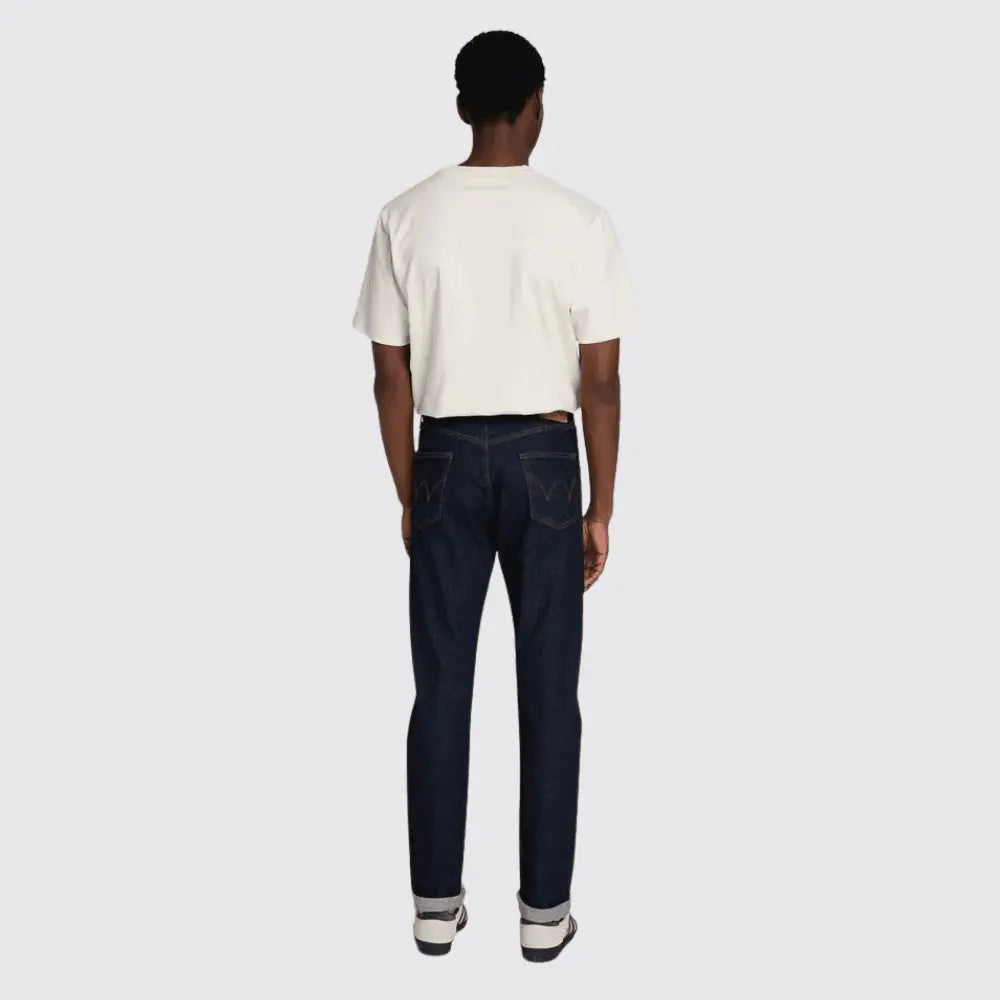 SLIM TAPERED BLUE RINSED JEANS 