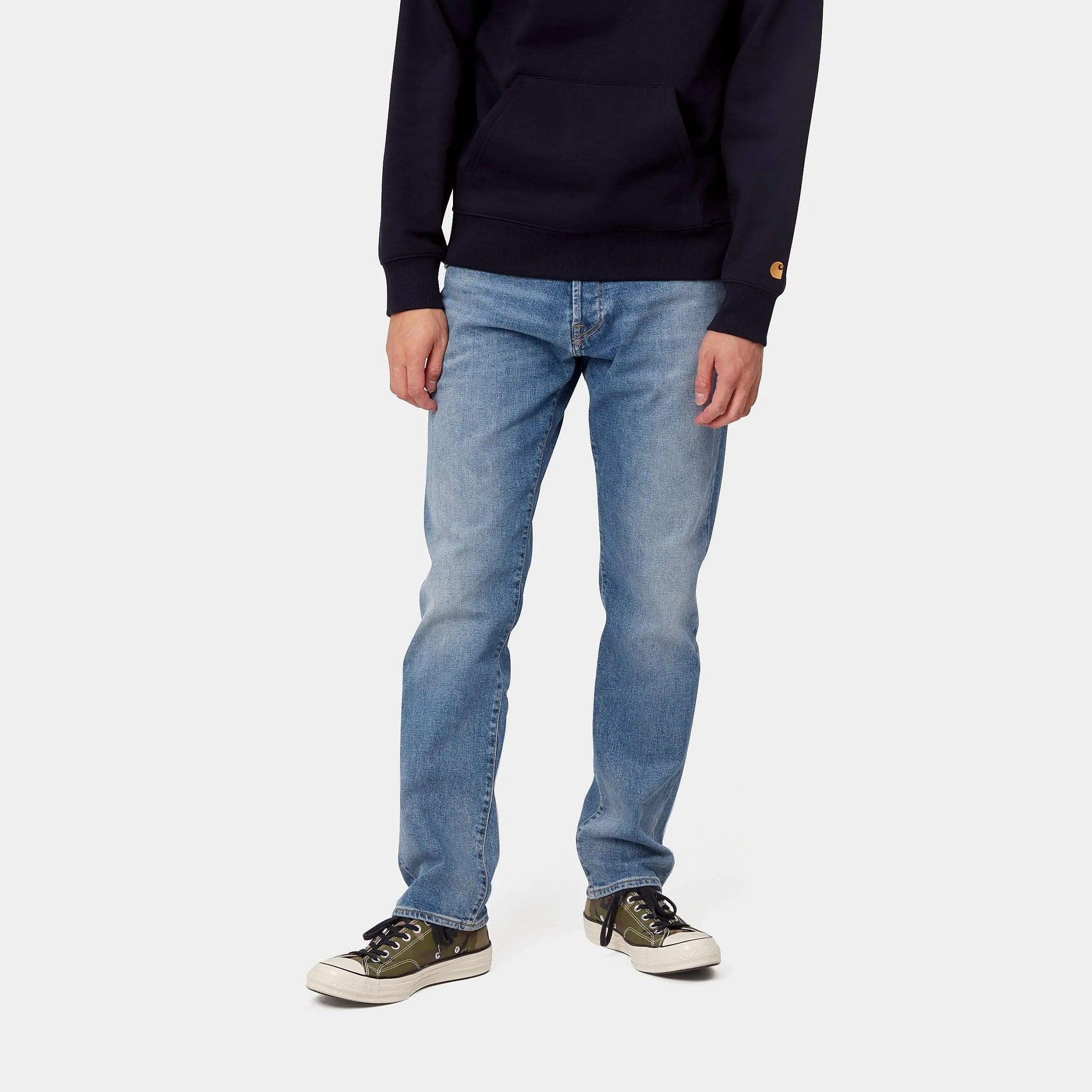 KLONDIKE PANT BLUE WORN BLEACHED CARHARTT WIP -  Klubb