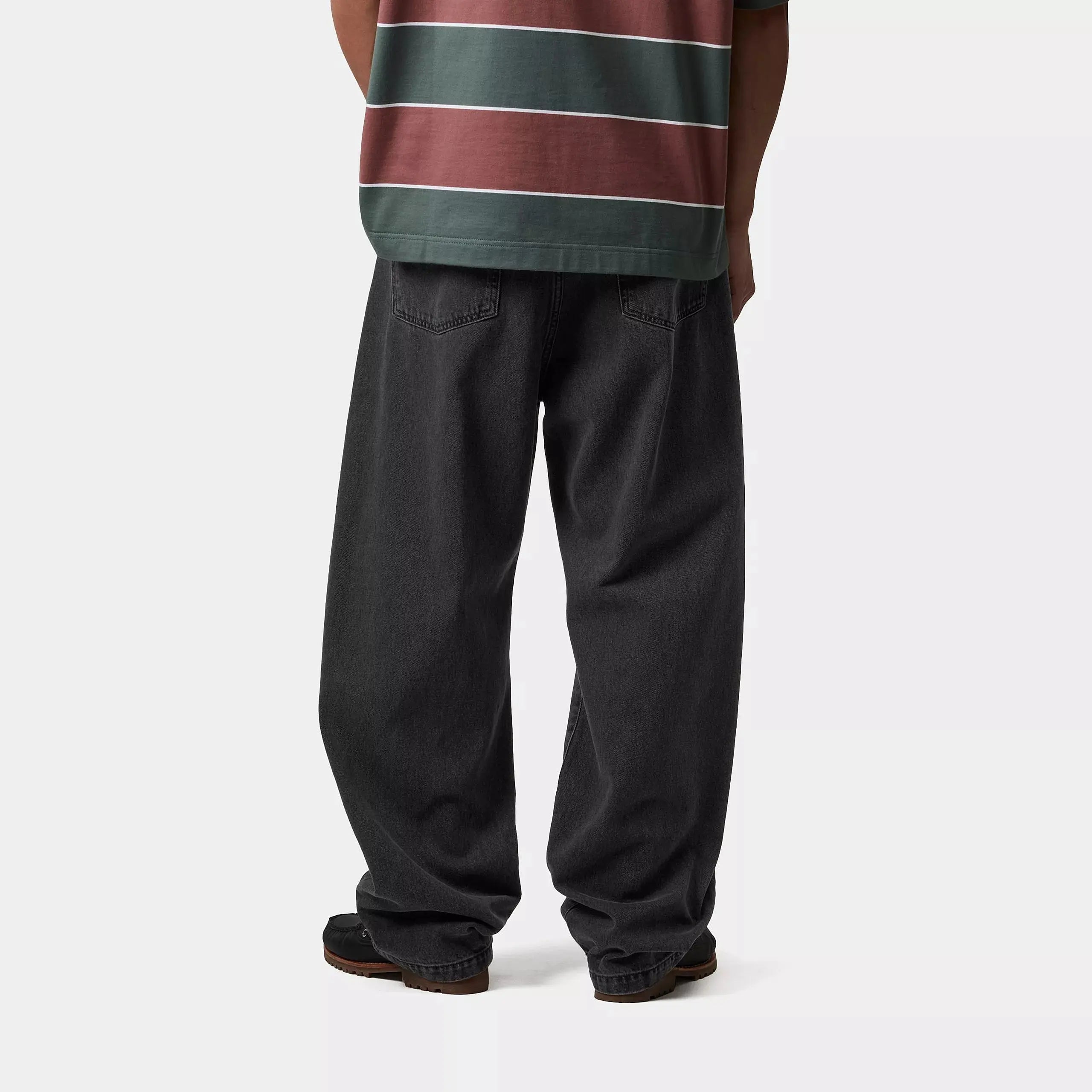 CARHARTT WIP -  LANDON PANT BLACK HEAVY STONE WASH -  Klubb