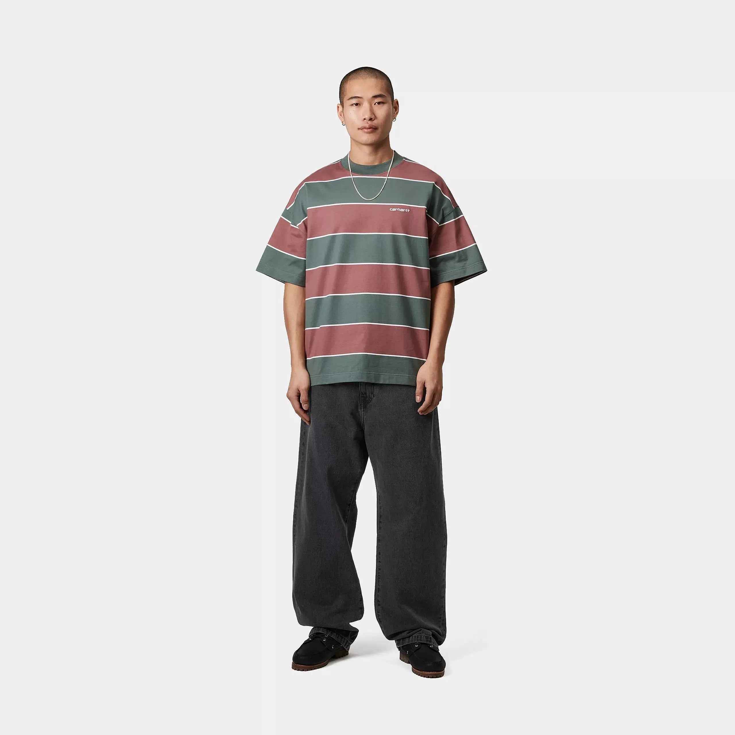 CARHARTT WIP -  LANDON PANT BLACK HEAVY STONE WASH -  Klubb