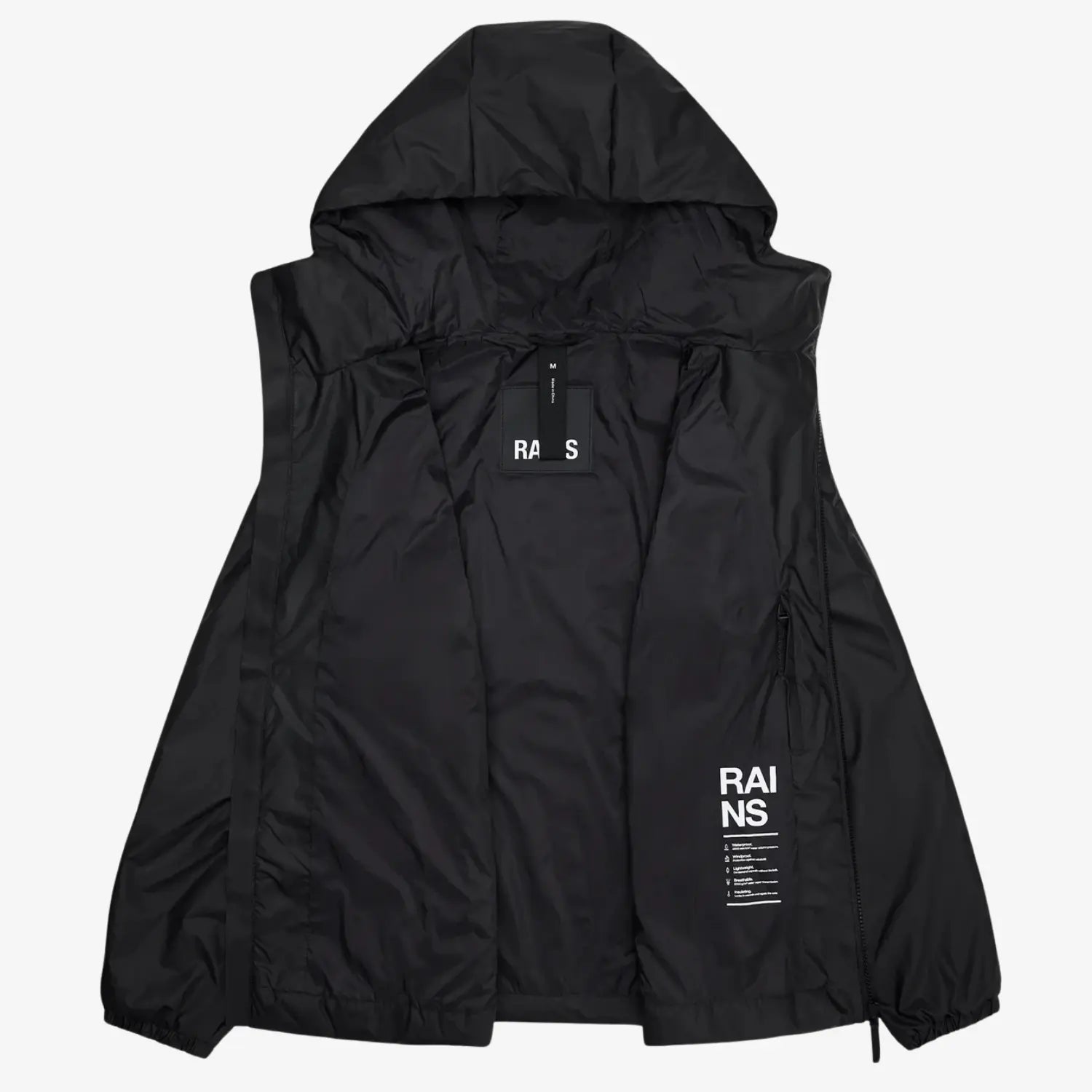 RAINS -  LOHJA INSULATED JACKET - BLACK -  Klubb