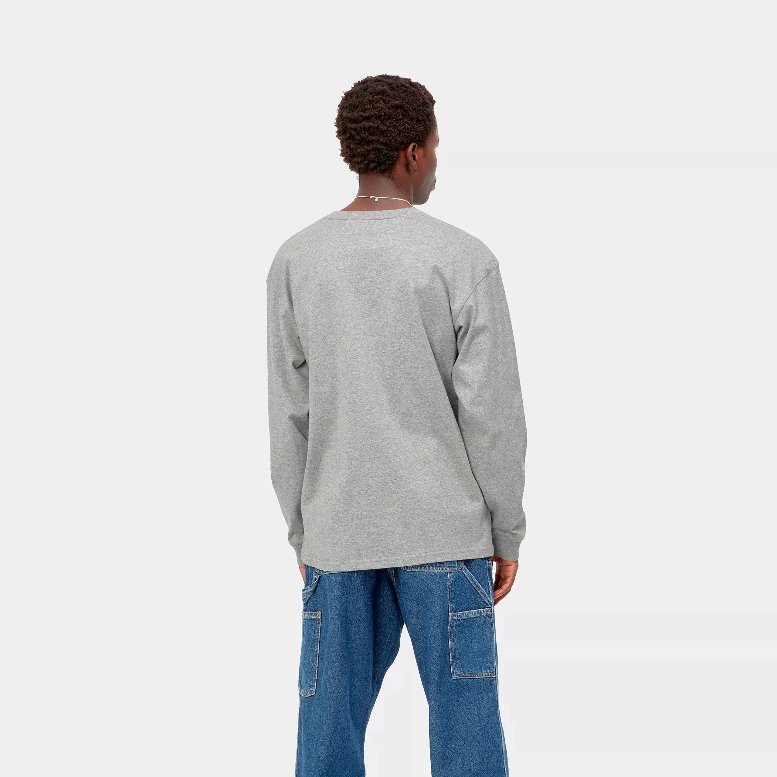MANCHES LONGUES CHASE - GREY HEATHER CARHARTT WIP -  Klubb