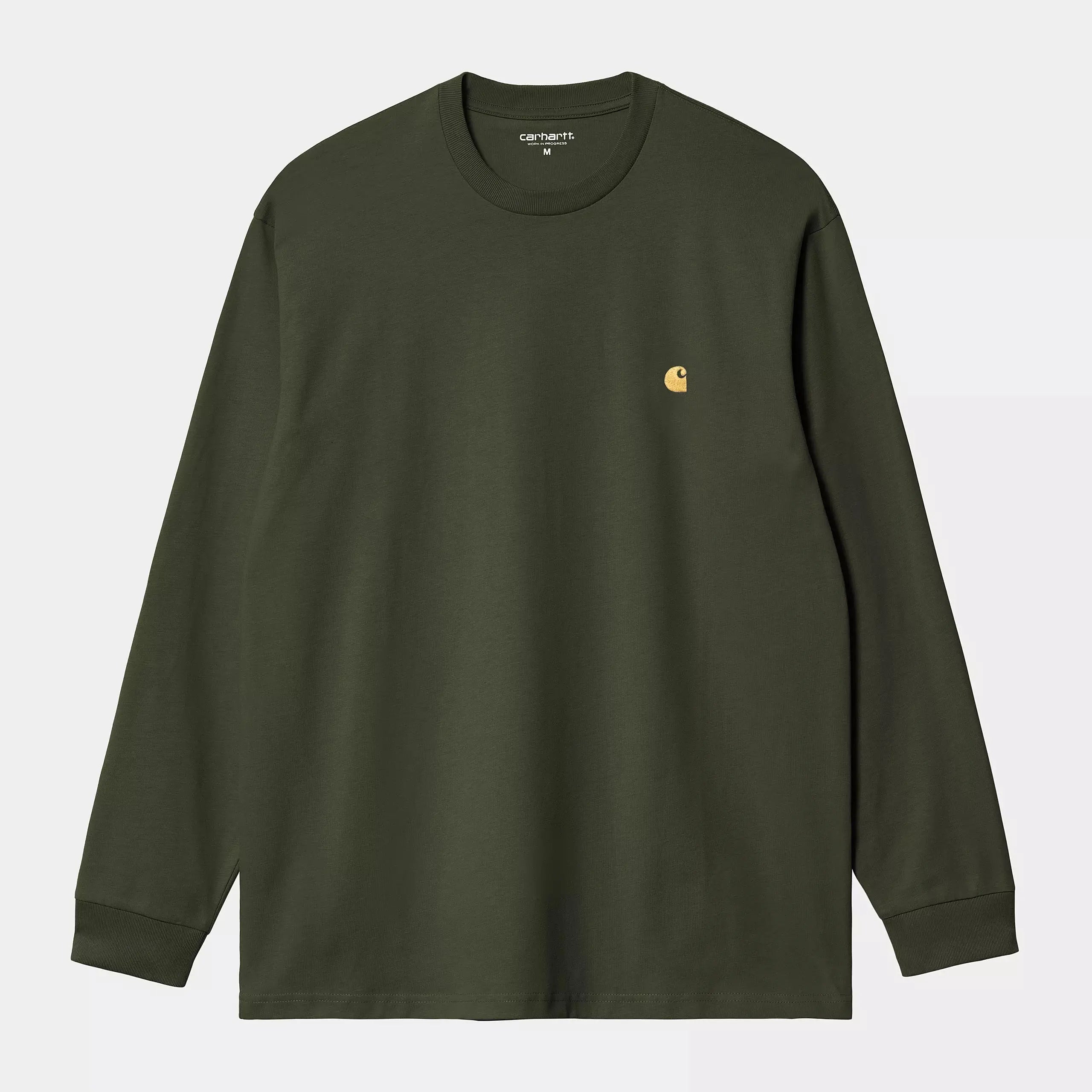 CARHARTT WIP -  MANCHES LONGUES CHASE - OLIVE -  Klubb