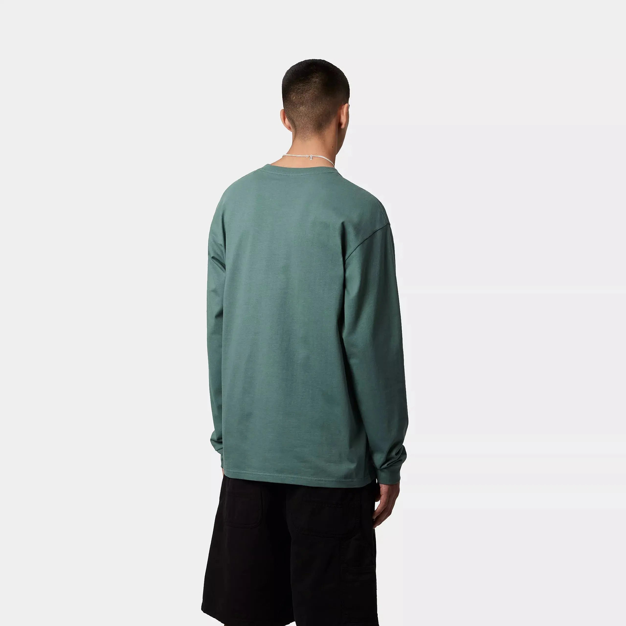 MANCHES LONGUES CHASE - SILVER PINE CARHARTT WIP -  Klubb