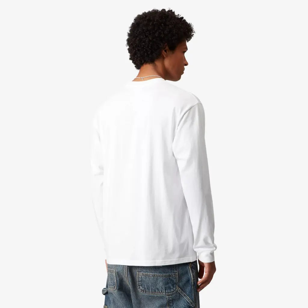 CARHARTT WIP -  MANCHES LONGUES POCKET HEART WHITE & RED -  Klubb