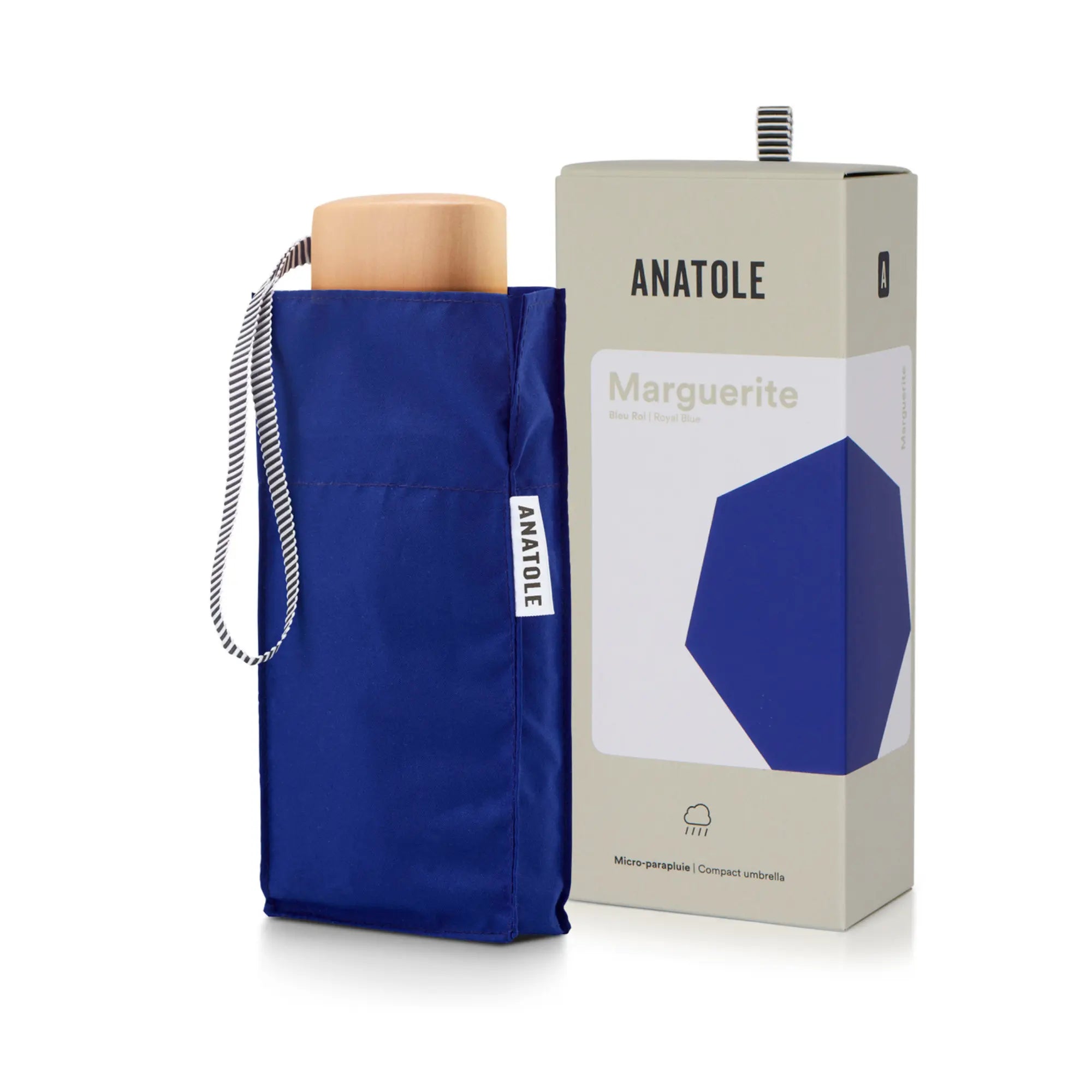 MINI PARAPLUIE - BLEU ROI - MARGUERITE