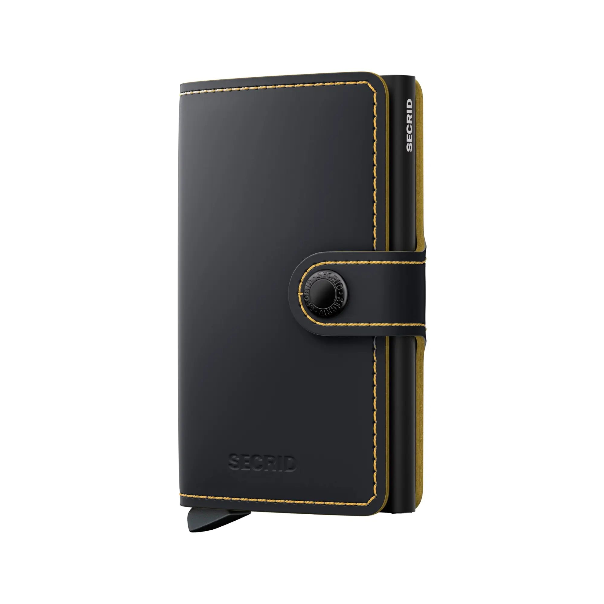 MINIWALLET - MATTE BLACK & OCHRE