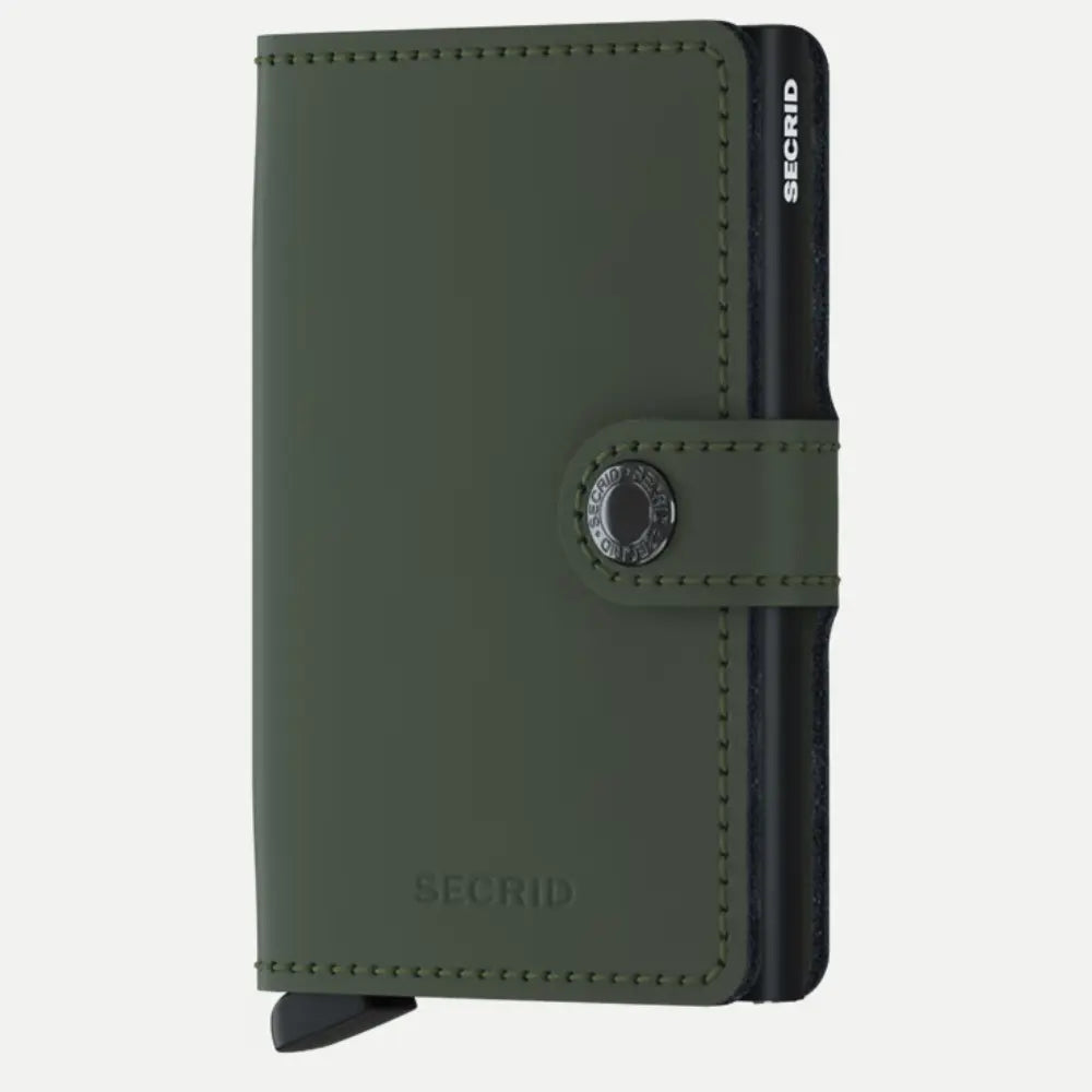 MINIWALLET - MATTE GREEN & BLACK