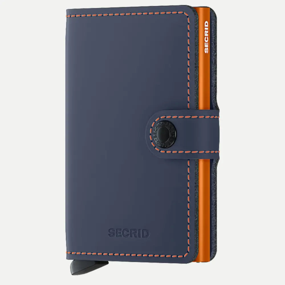 MINIWALLET - MATTE NIGHTBLUE & ORANGE