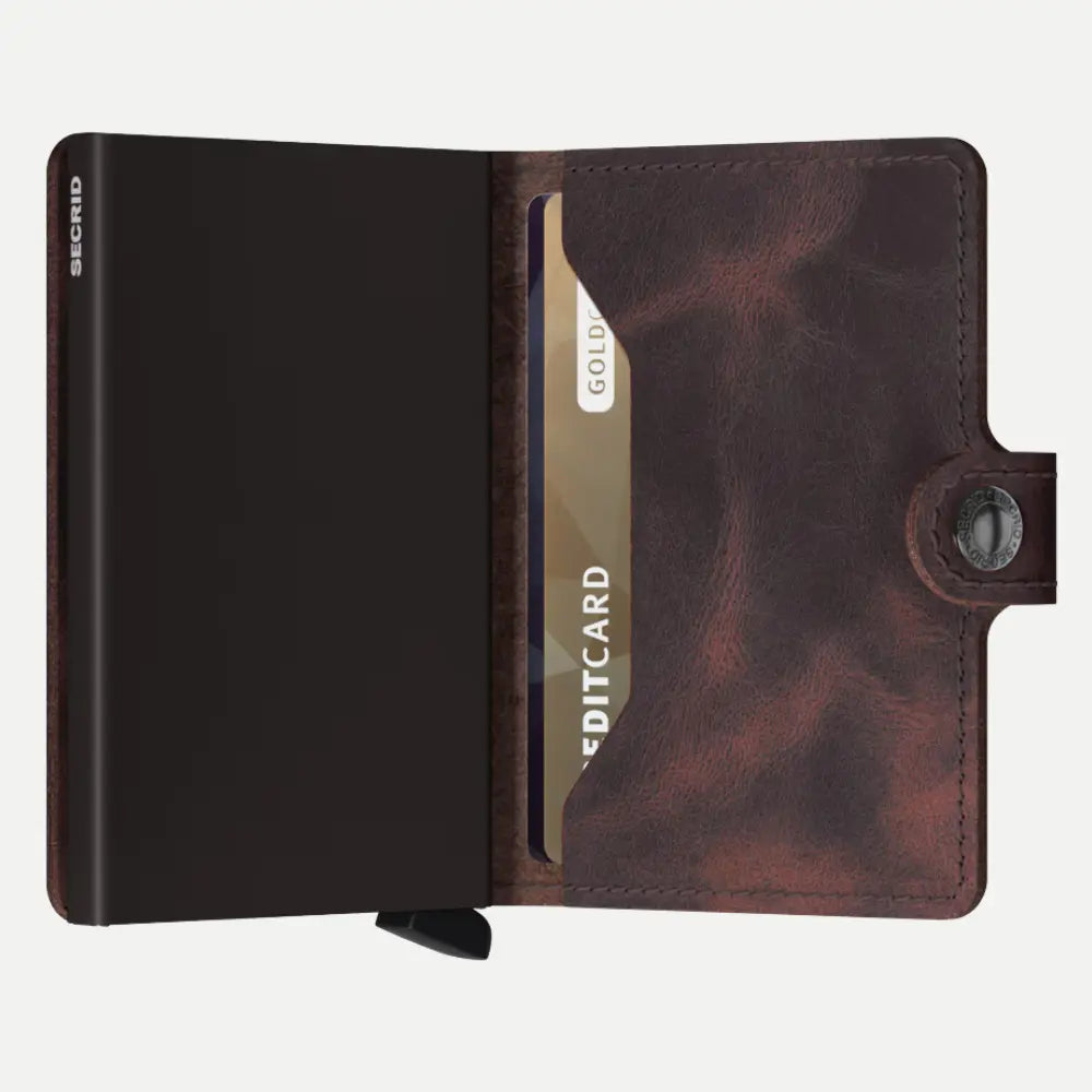 Miniwallet - Vintage Chocolate - Secrid - détail 2