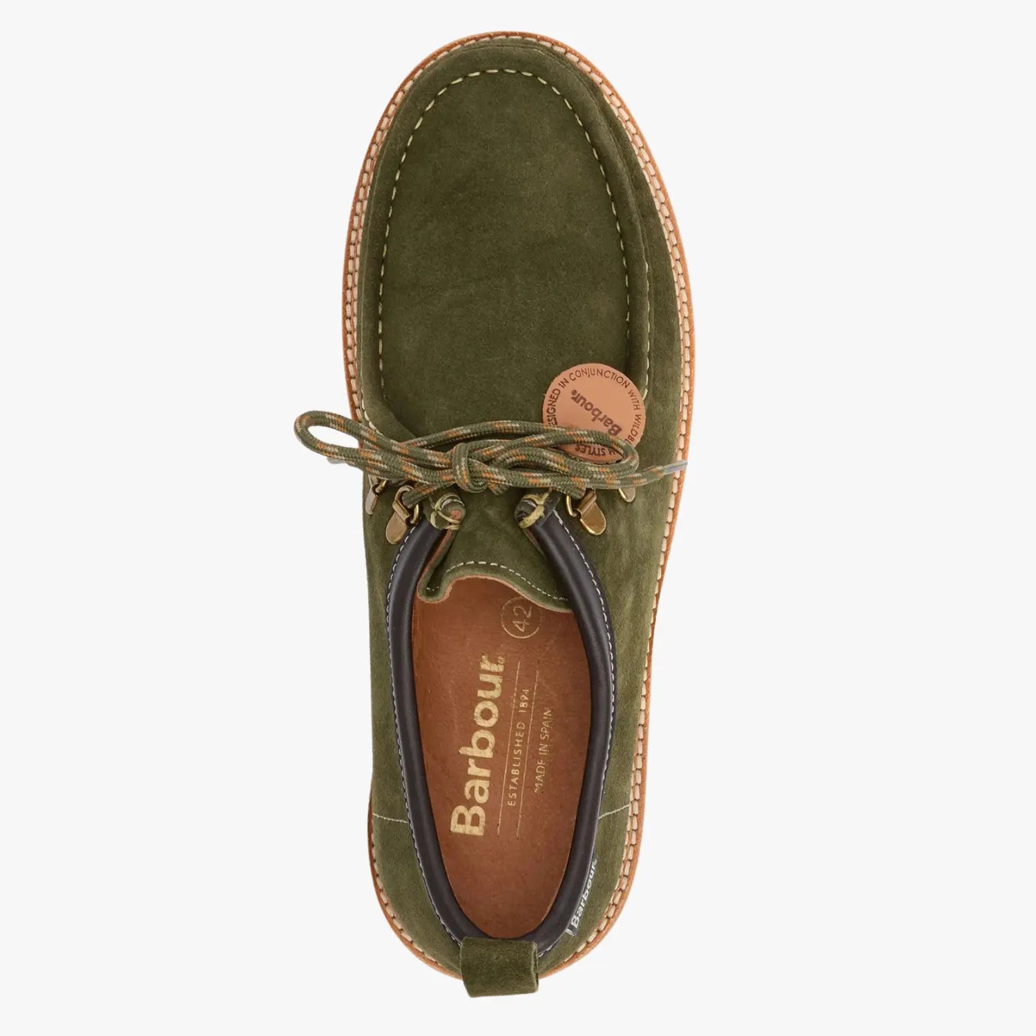 MOCASSINS HEATHPOOL VERTS BARBOUR X WILDBUNCH -  Klubb
