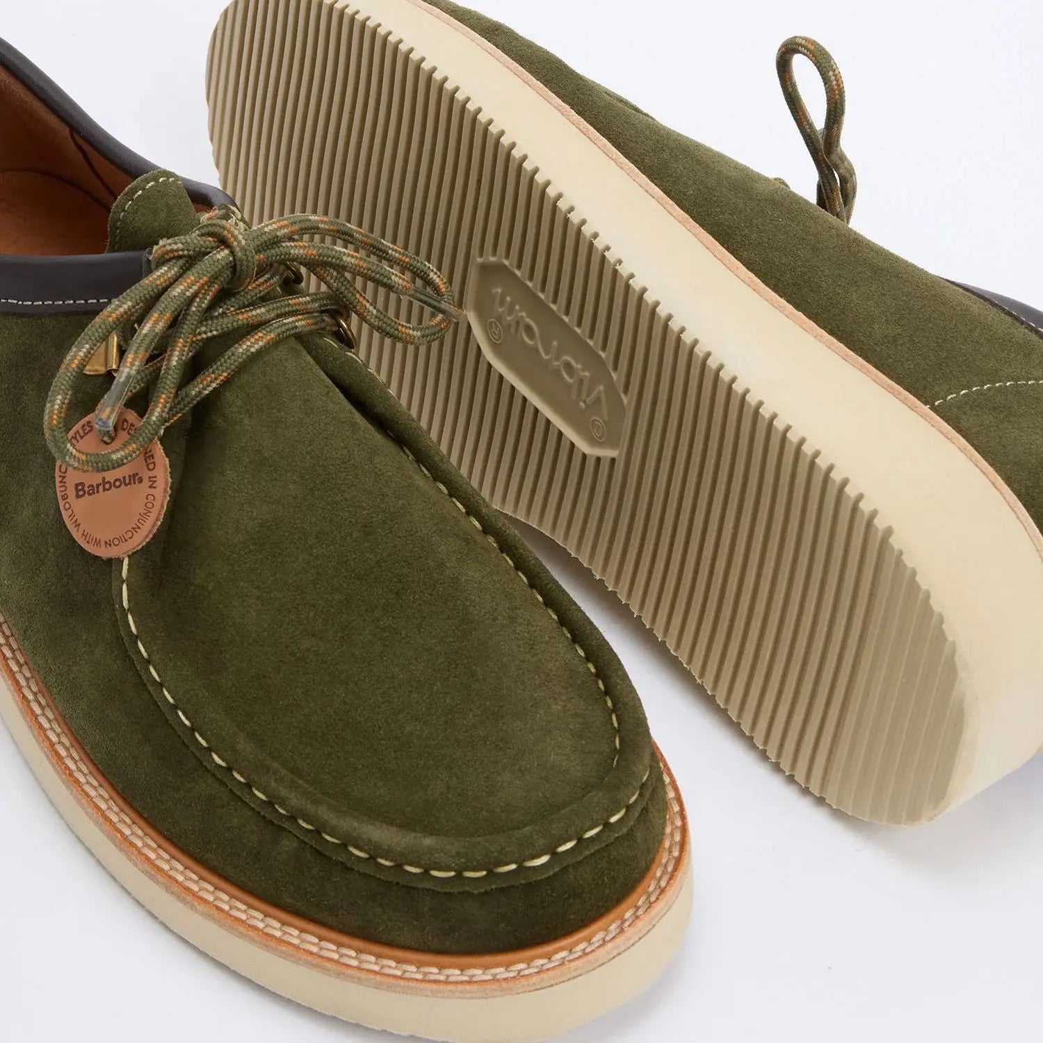 MOCASSINS HEATHPOOL VERTS BARBOUR X WILDBUNCH -  Klubb
