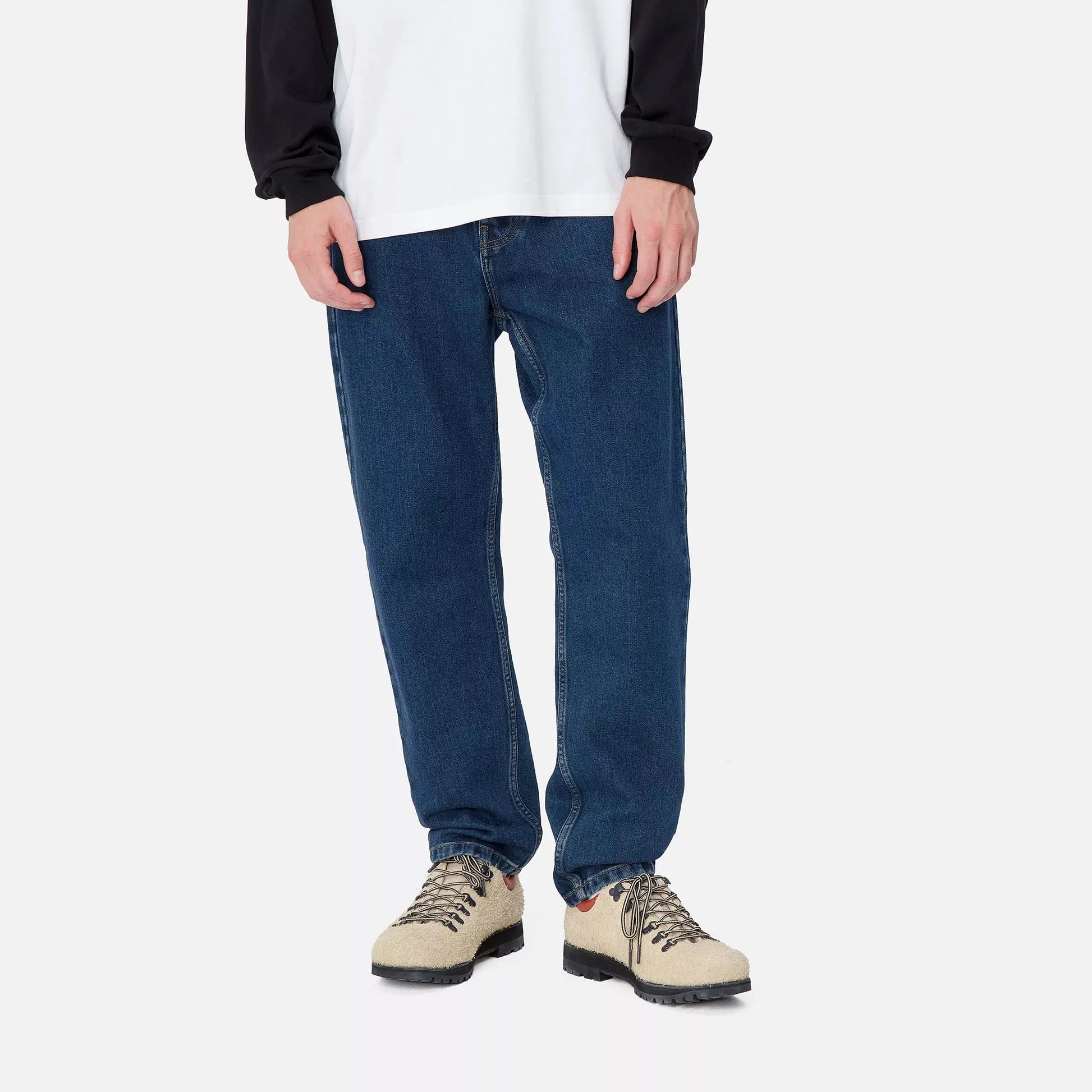 NEWEL PANT - BLUE STONE WASHED CARHARTT WIP -  Klubb
