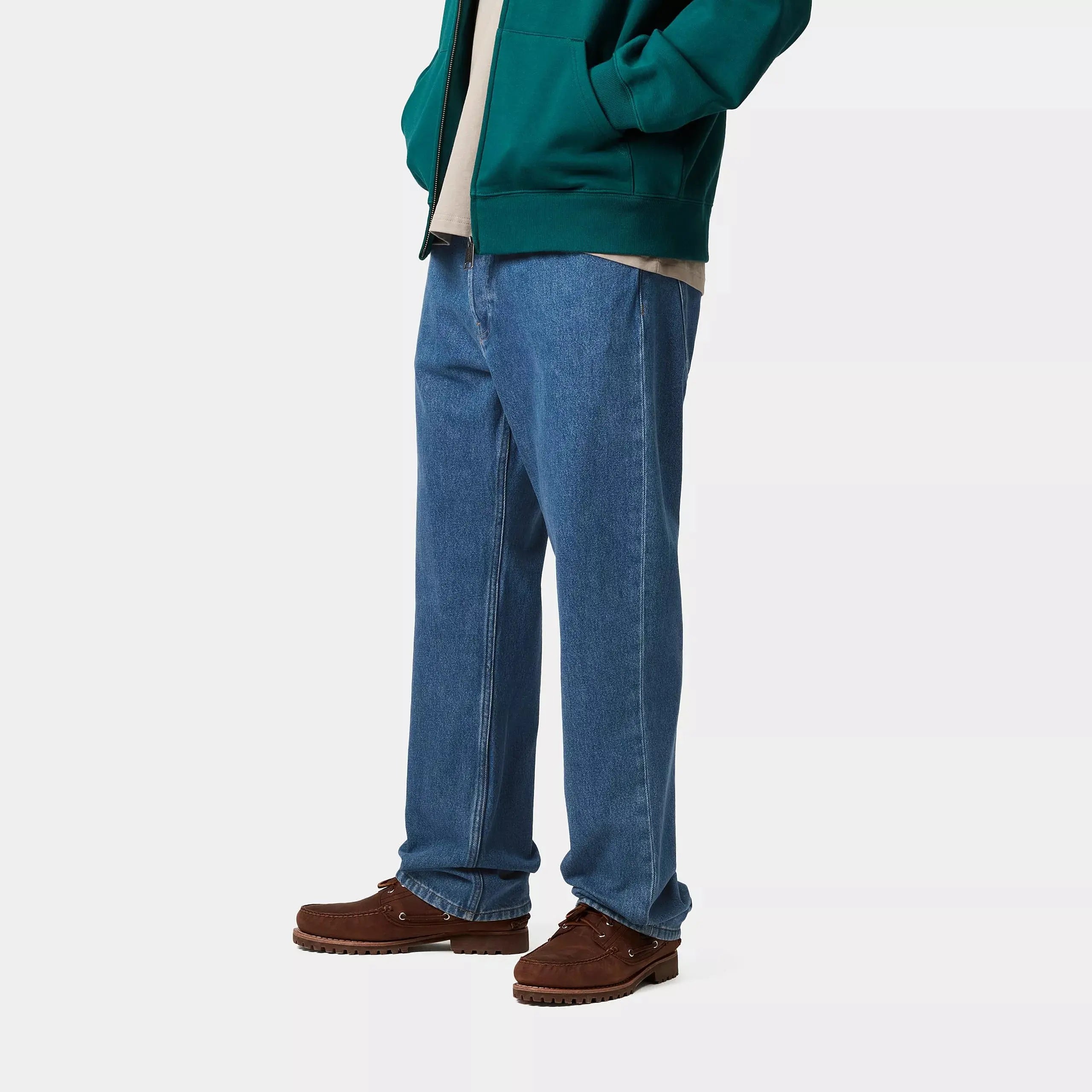 NOLAN PANT - BLUE HEAVY STONE WASH CARHARTT WIP -  Klubb
