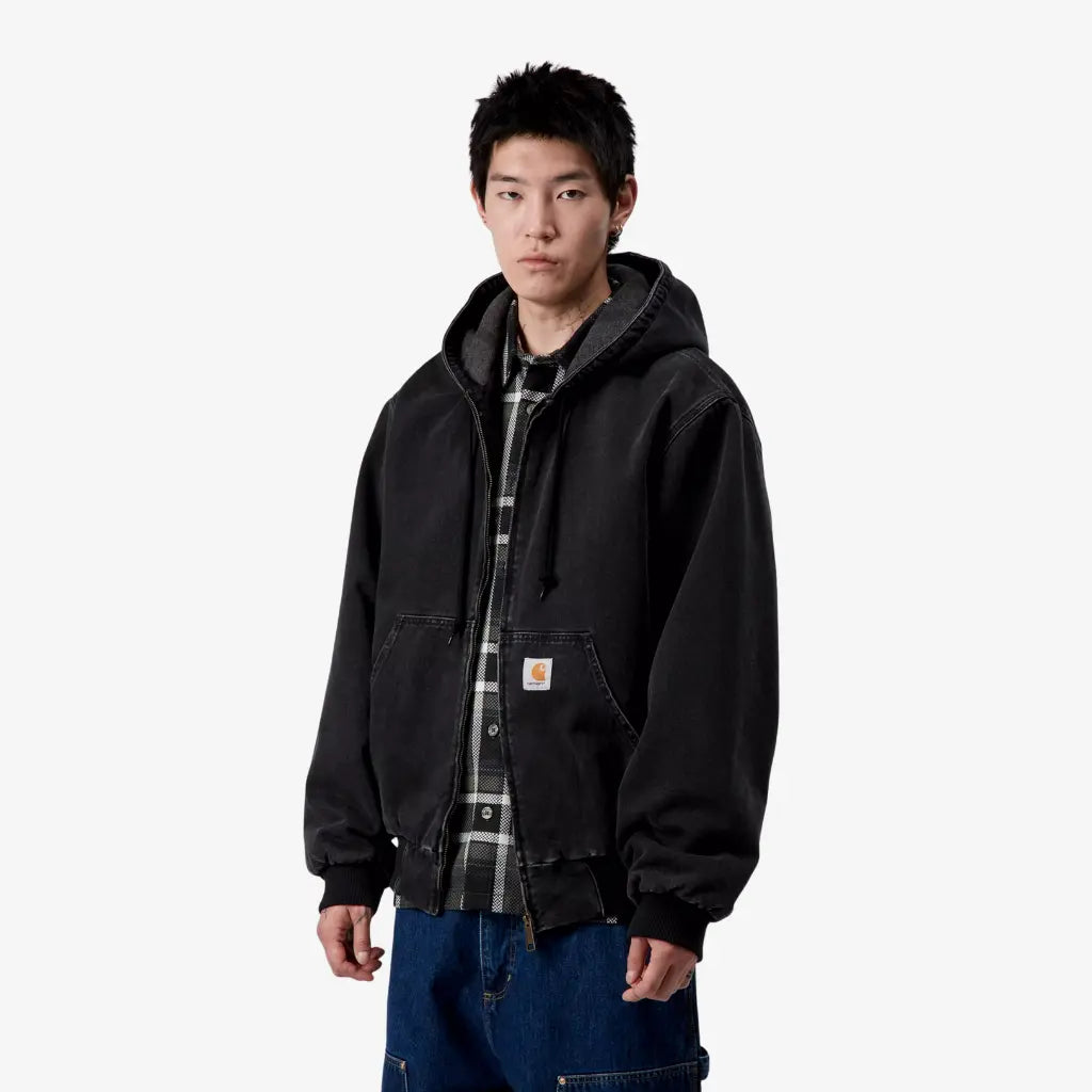 CARHARTT WIP -  OG ACTIVE JACKET WINTER - BLACK STONE WASHED -  Klubb