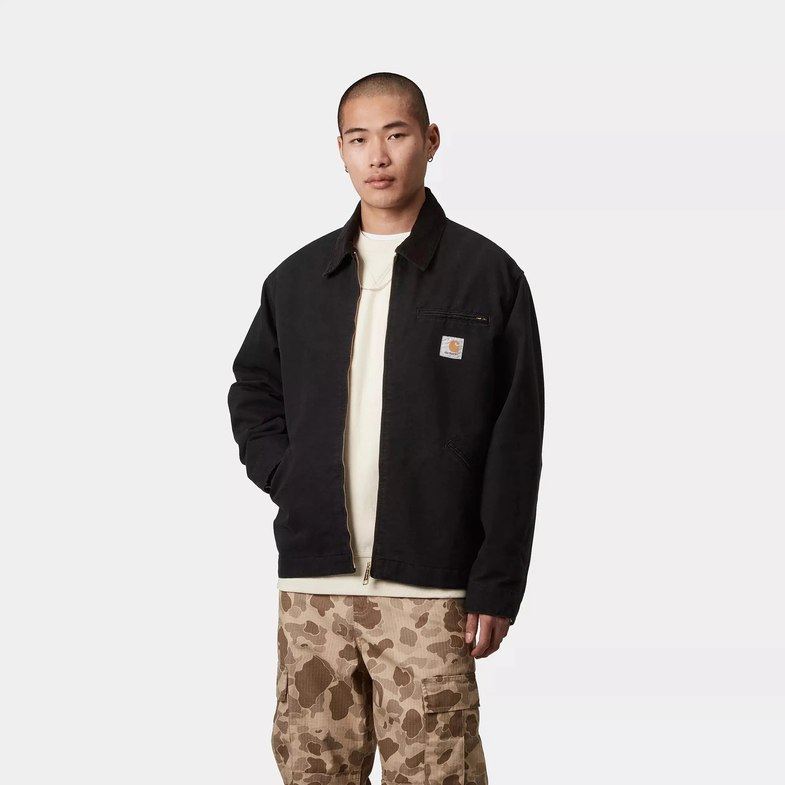 OG DETROIT JACKET - BLACK CARHARTT WIP -  Klubb