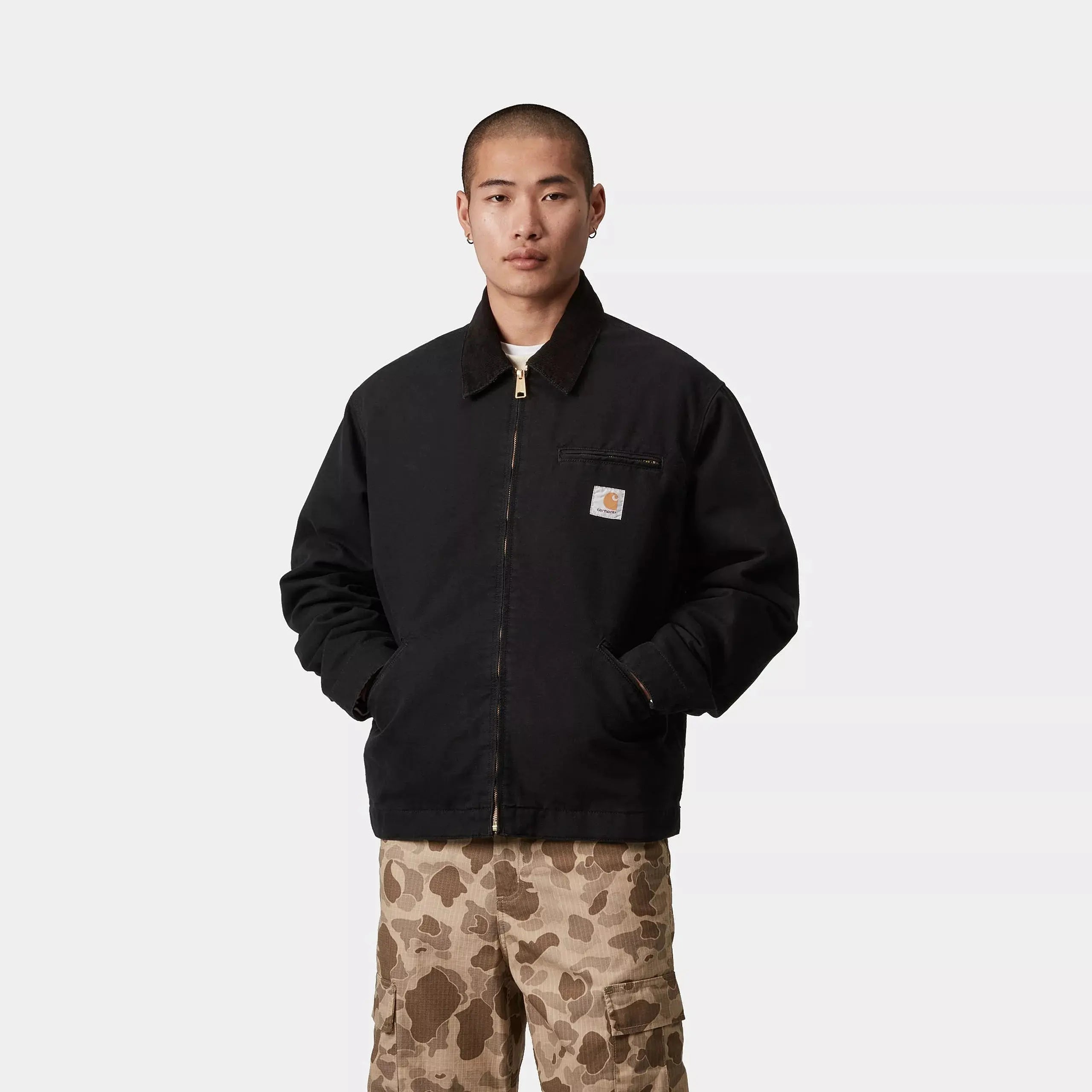 OG DETROIT JACKET - BLACK CARHARTT WIP -  Klubb