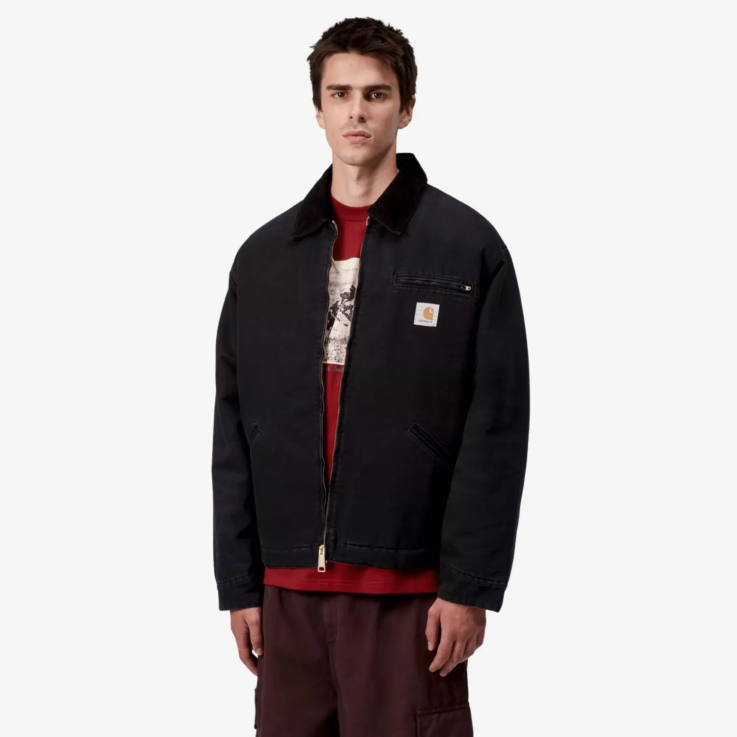 CARHARTT WIP -  OG DETROIT JACKET - BLACK STONE -  Klubb