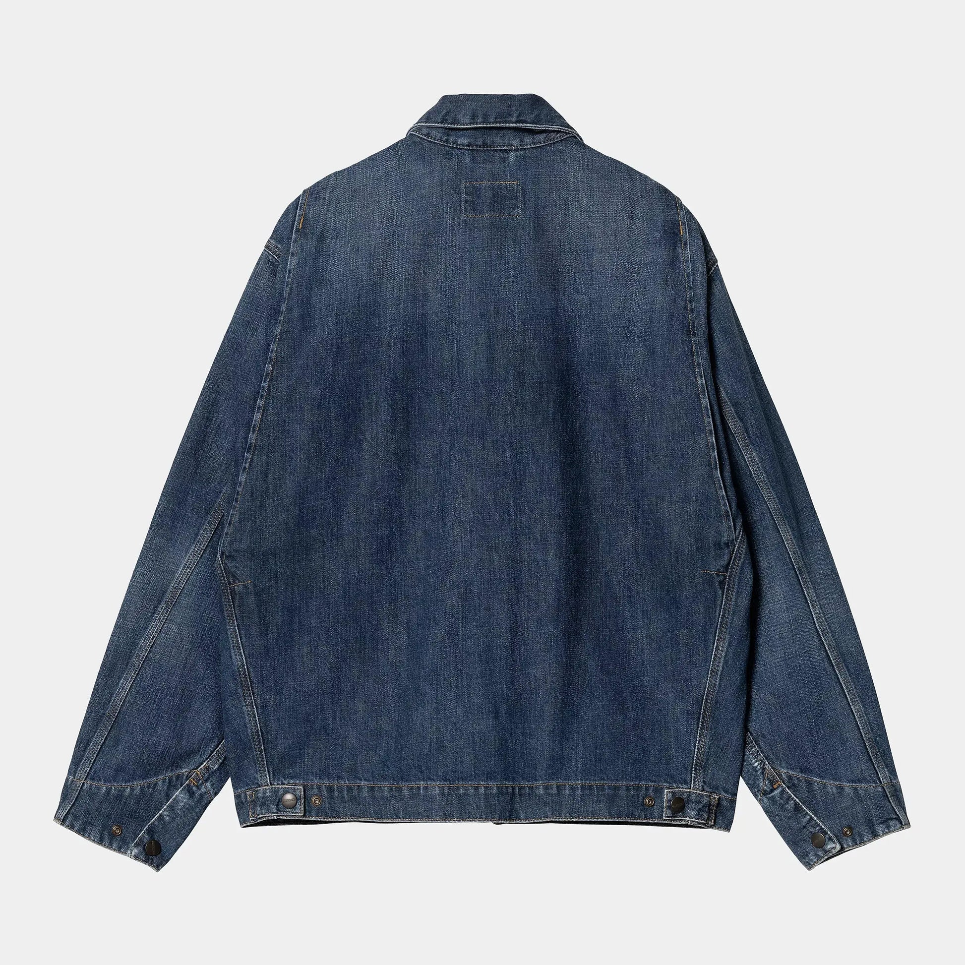 OG DETROIT JACKET - BLUE DARK USED WASH CARHARTT WIP -  Klubb