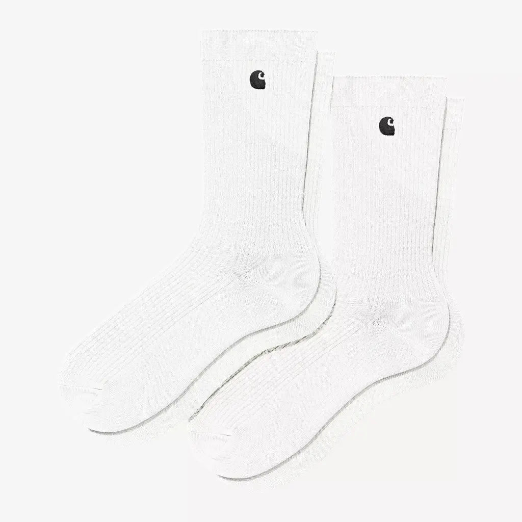 CARHARTT WIP -  PACK CHAUSSETTES MADISON - WHITE & BLACK -  Klubb