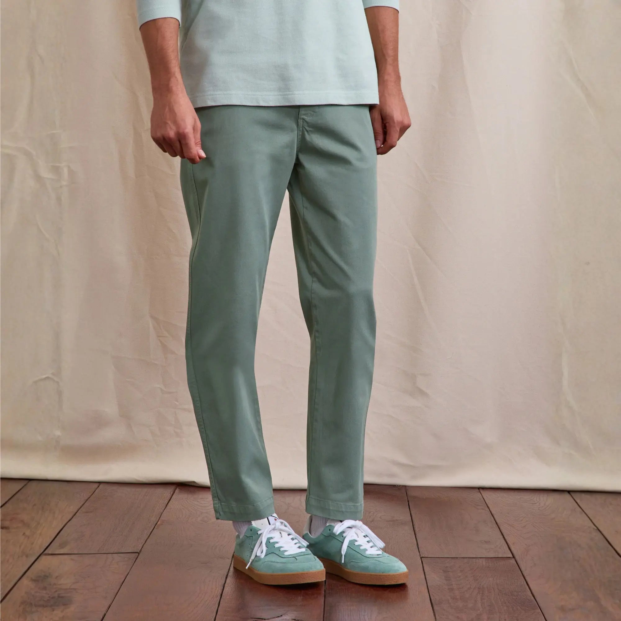 PANTALON BRIX REGULAR VERT CLAIR