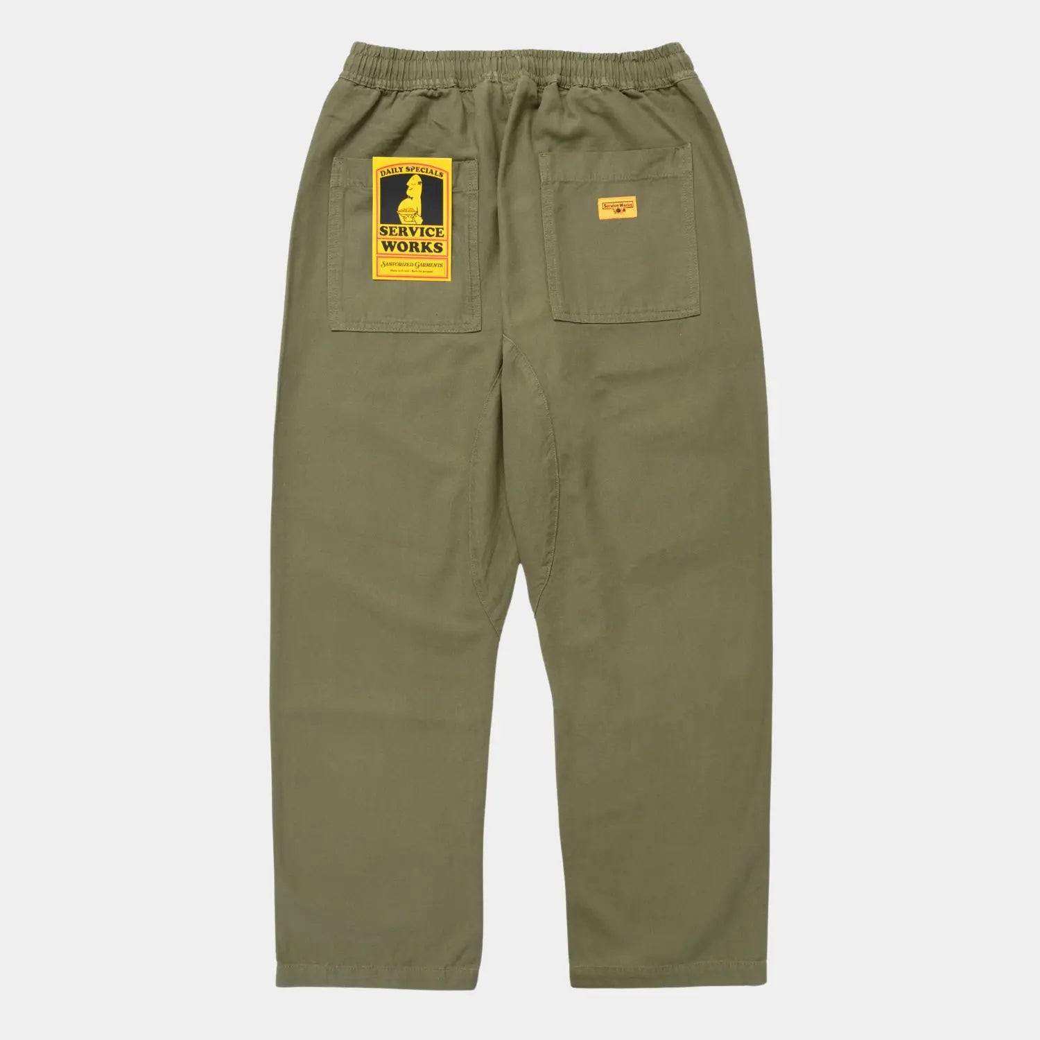 PANTALON CHEF CANVAS - VERT SERVICE WORKS -  Klubb