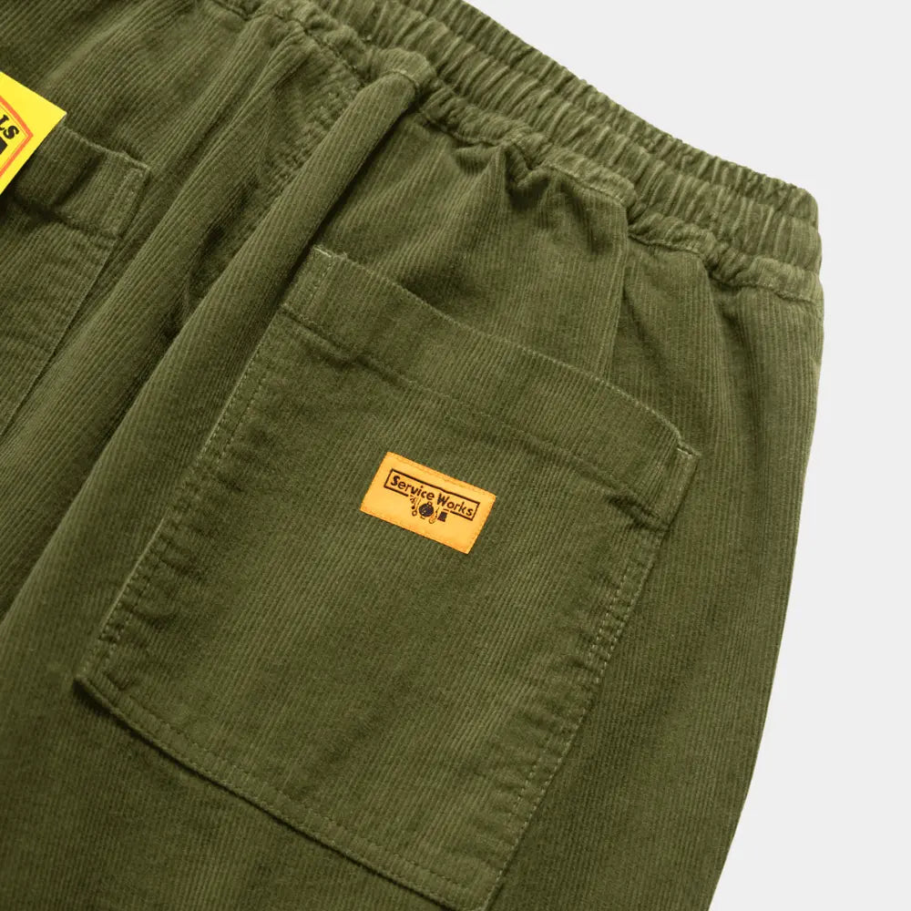 PANTALON CHEF VELOURS - VERT SERVICE WORKS -  Klubb