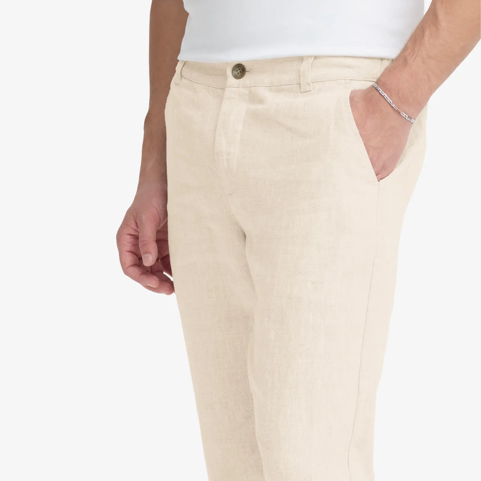 Pantalon en Lin - Naturel