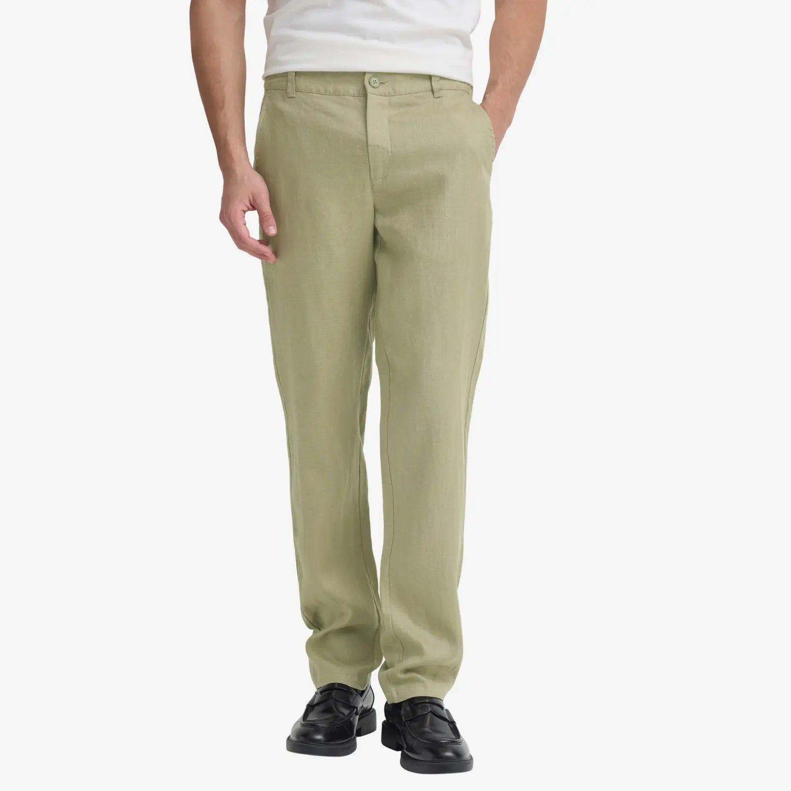 Pantalon en Lin - Vert Sauge