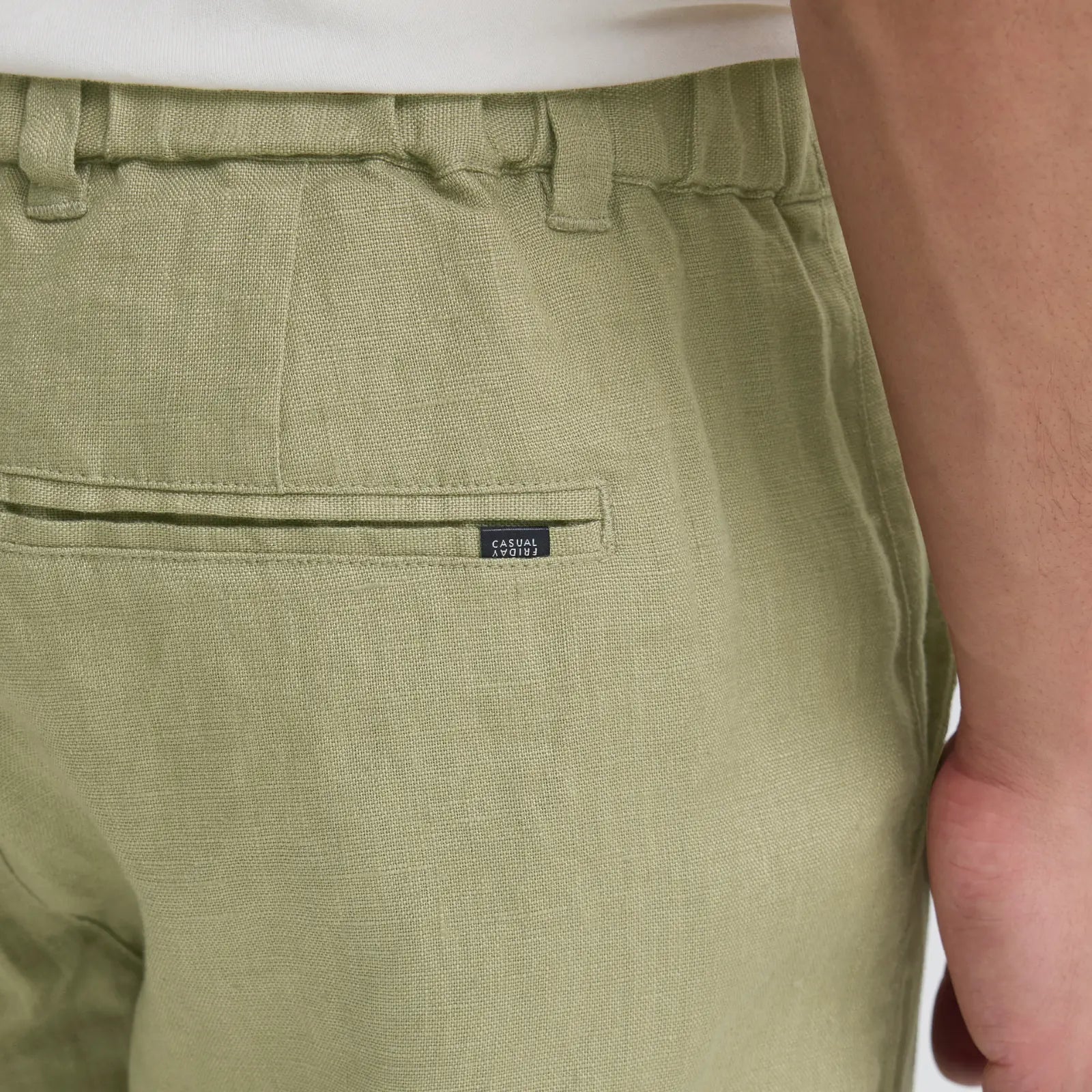 Pantalon en Lin - Vert Sauge